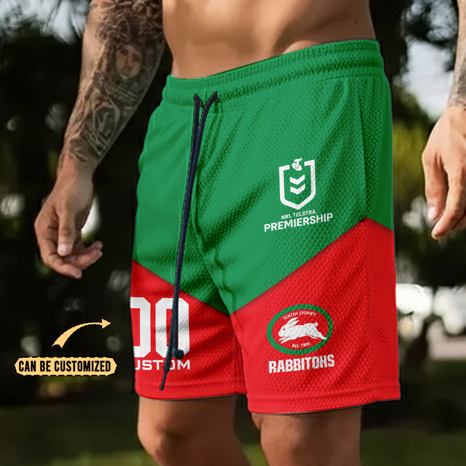 Auspiritmerch South Sydney Rabbitohs Personalized Short Pants Gift For Fans
