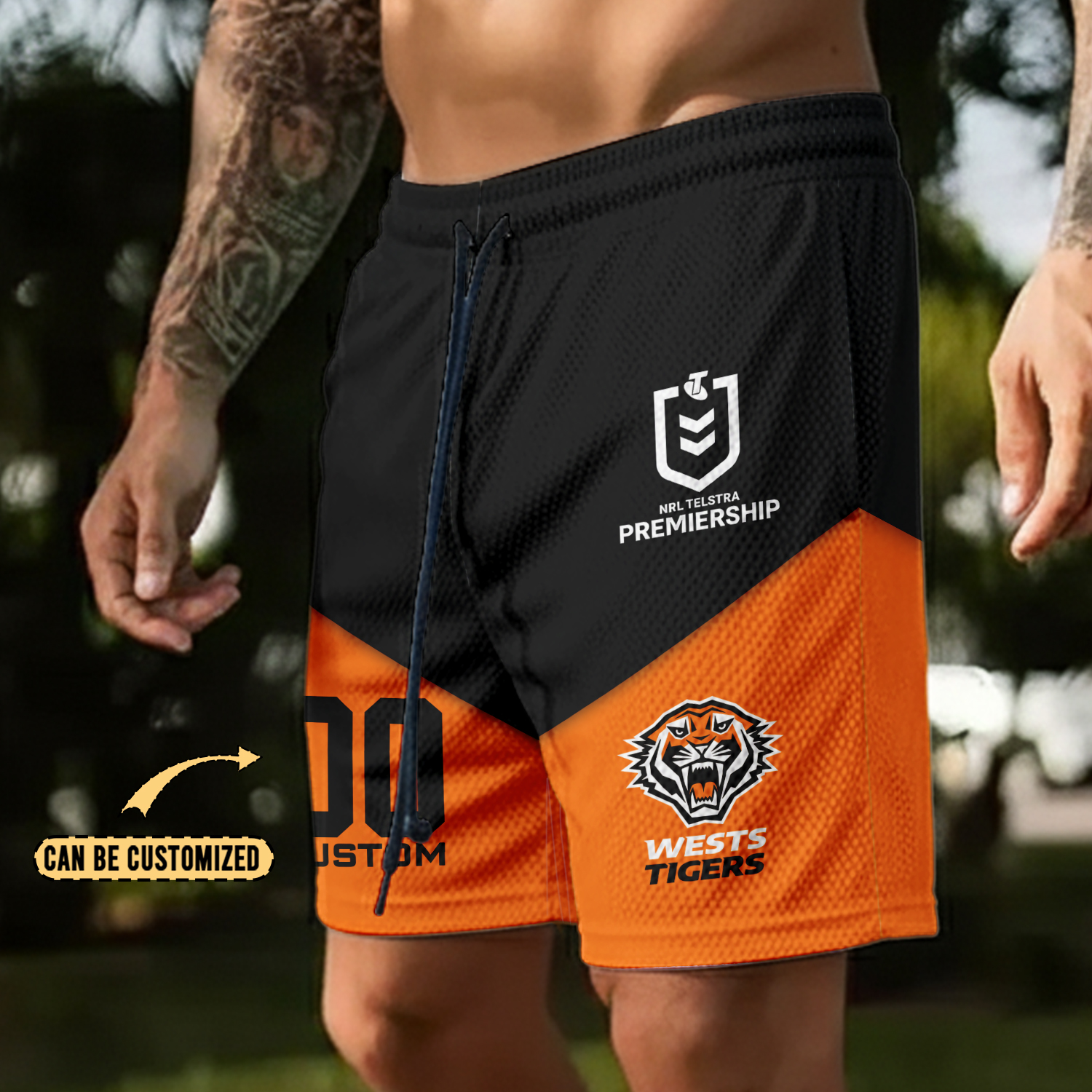 Auspiritmerch Wests Tigers Personalized Short Pants Gift For Fans