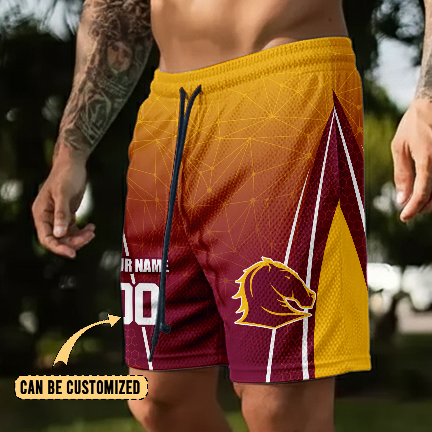 Auspiritmerch Brisbane Broncos Personalized Short Pants Gift For Fans
