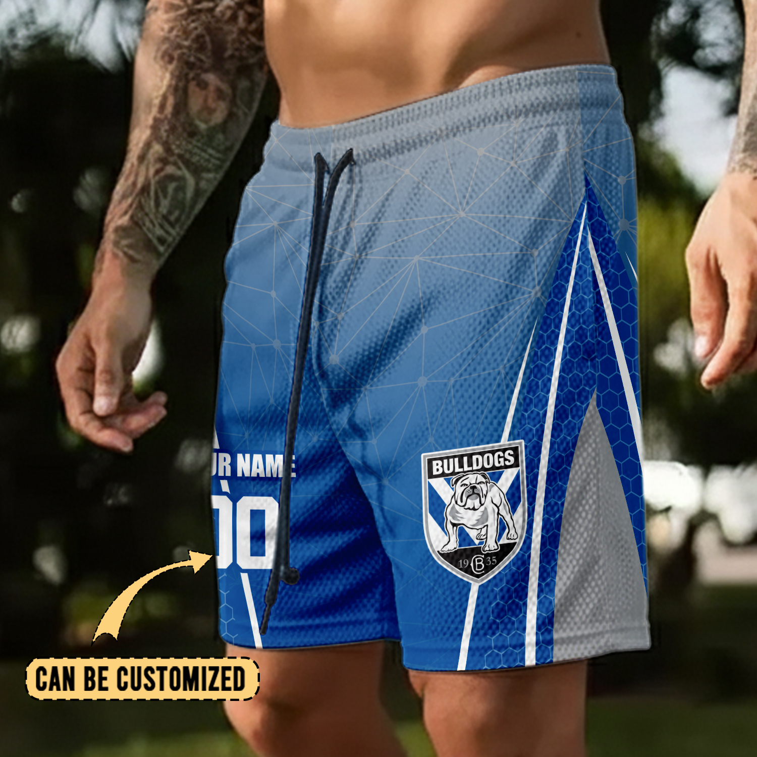 Auspiritmerch Canterbury-Bankstown Bulldogs Personalized Short Pants Gift For Fans