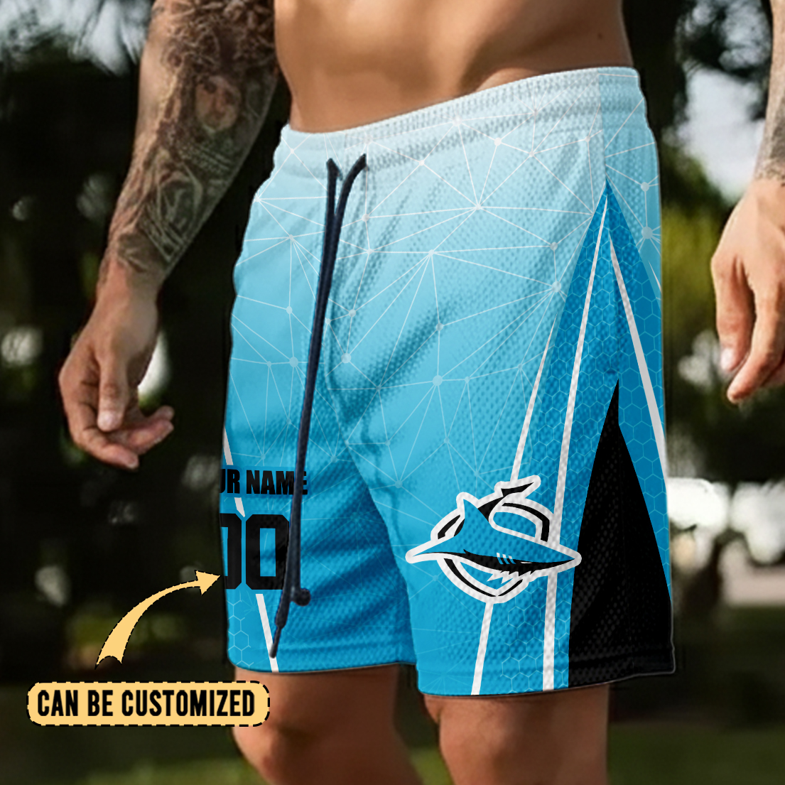 Auspiritmerch Cronulla-Sutherland Sharks Personalized Short Pants Gift For Fans