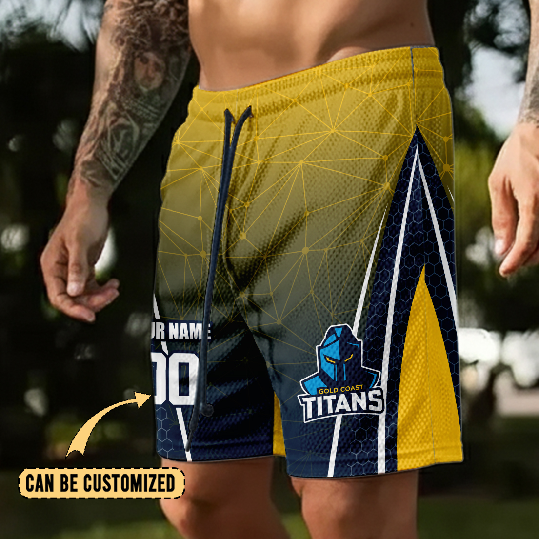 Auspiritmerch Gold Coast Titans Personalized Short Pants Gift For Fans