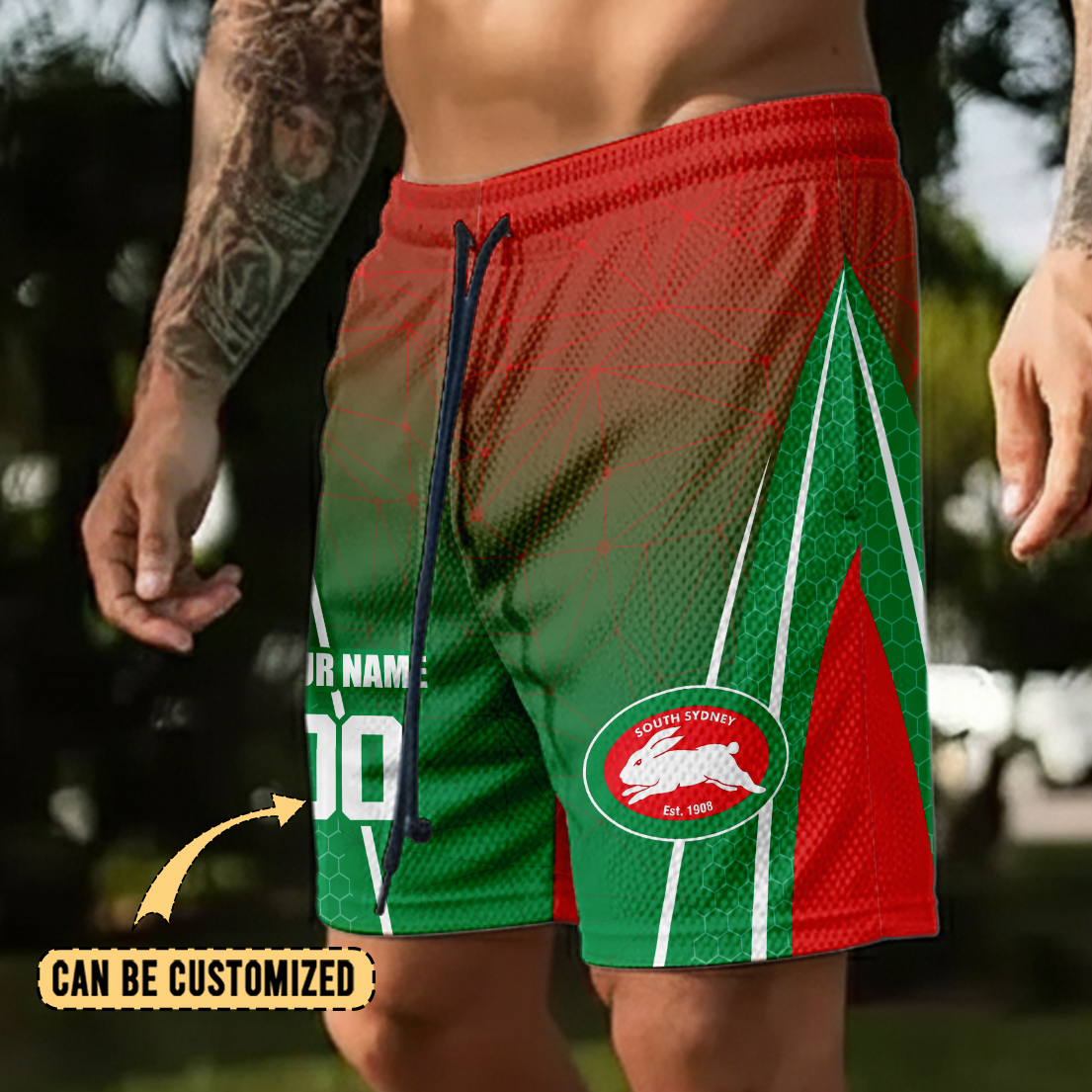 Auspiritmerch South Sydney Rabbitohs Personalized Short Pants Gift For Fans