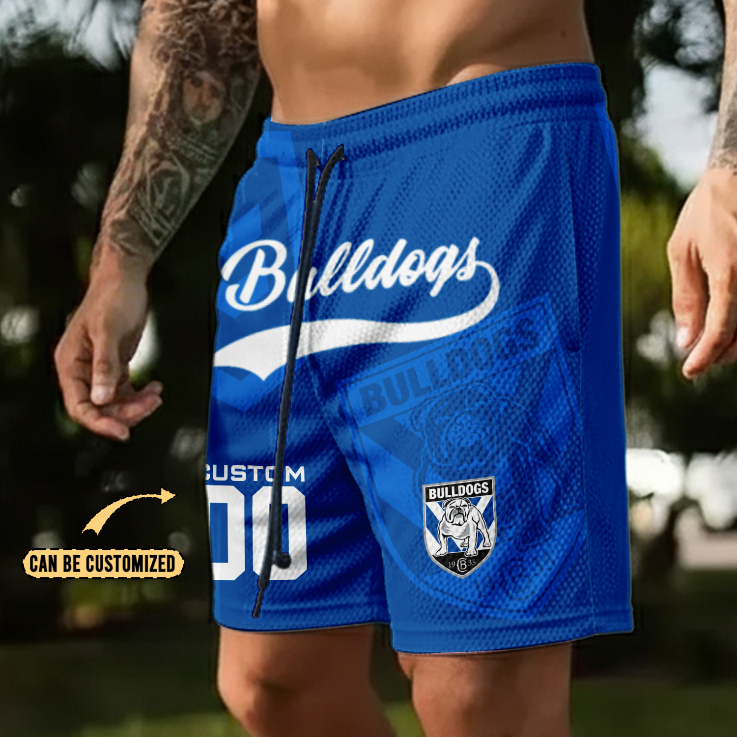 Auspiritmerch Canterbury-Bankstown Bulldogs Personalized Short Pants Gift For Fans