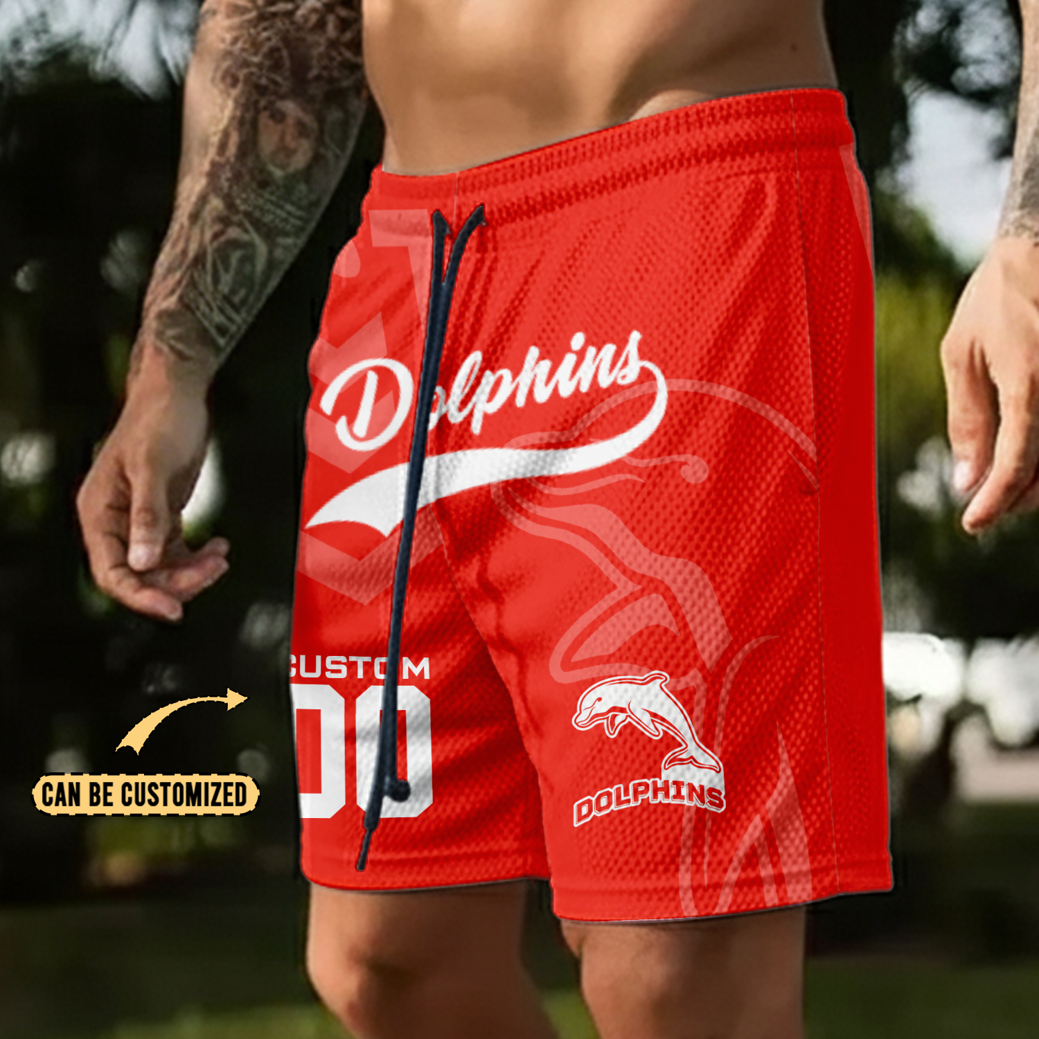 Auspiritmerch Dolphins Personalized Short Pants Gift For Fans