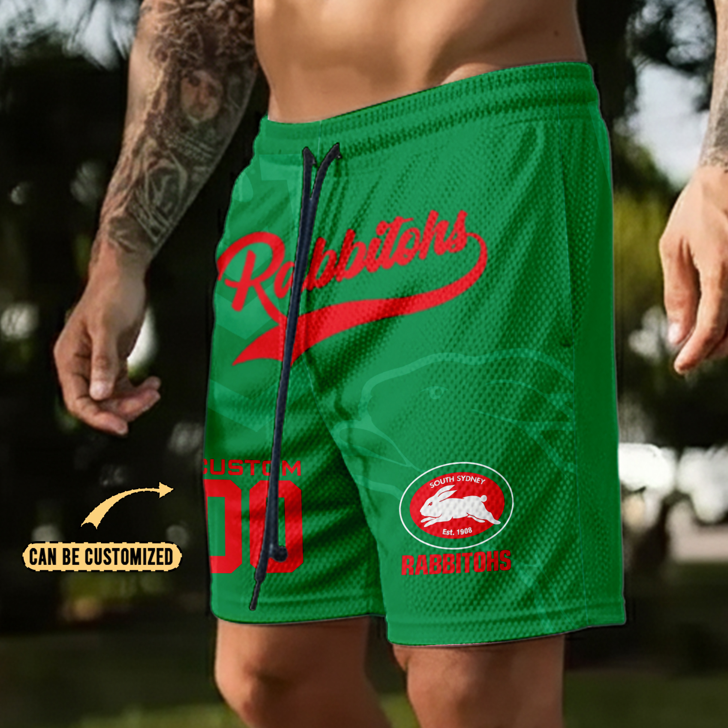Auspiritmerch South Sydney Rabbitohs Personalized Short Pants Gift For Fans