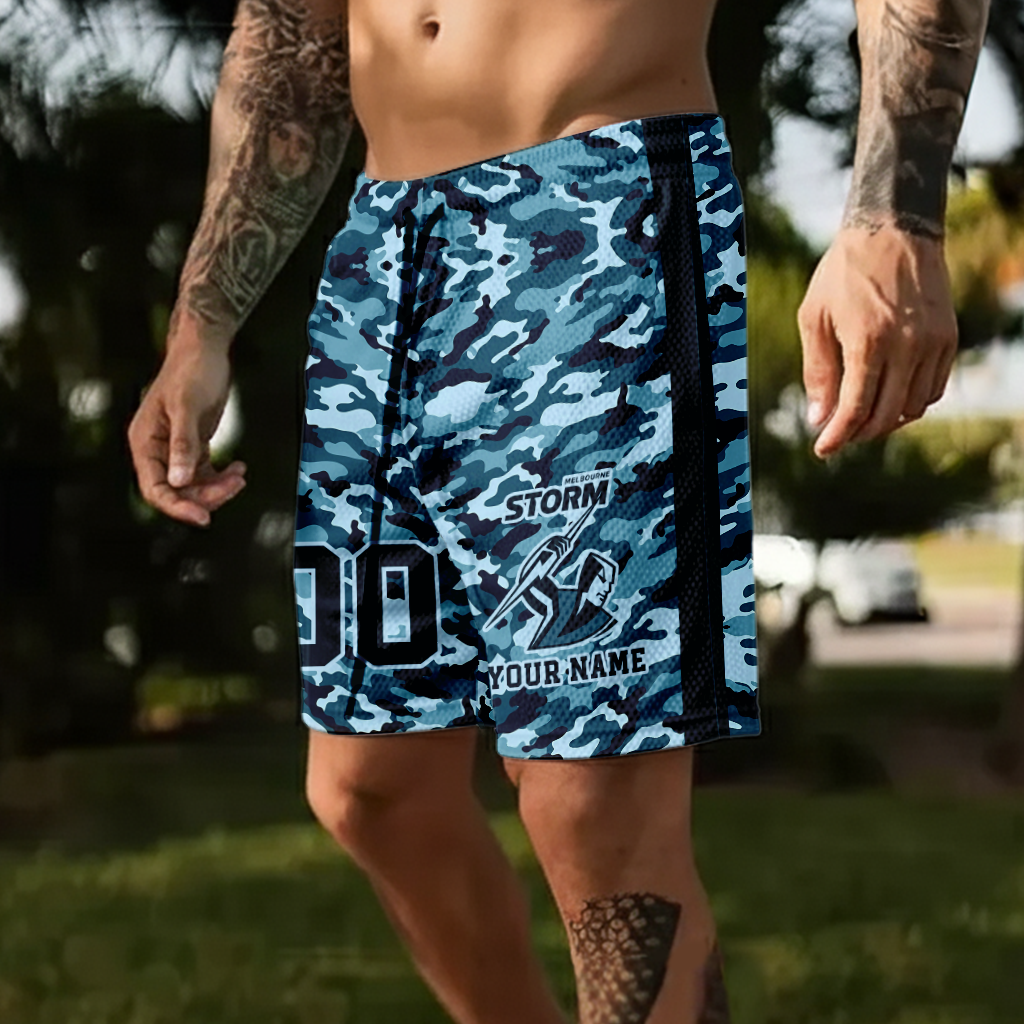 Auspiritmerch Melbourne Storm Personalized Short Pants Gift For Fans