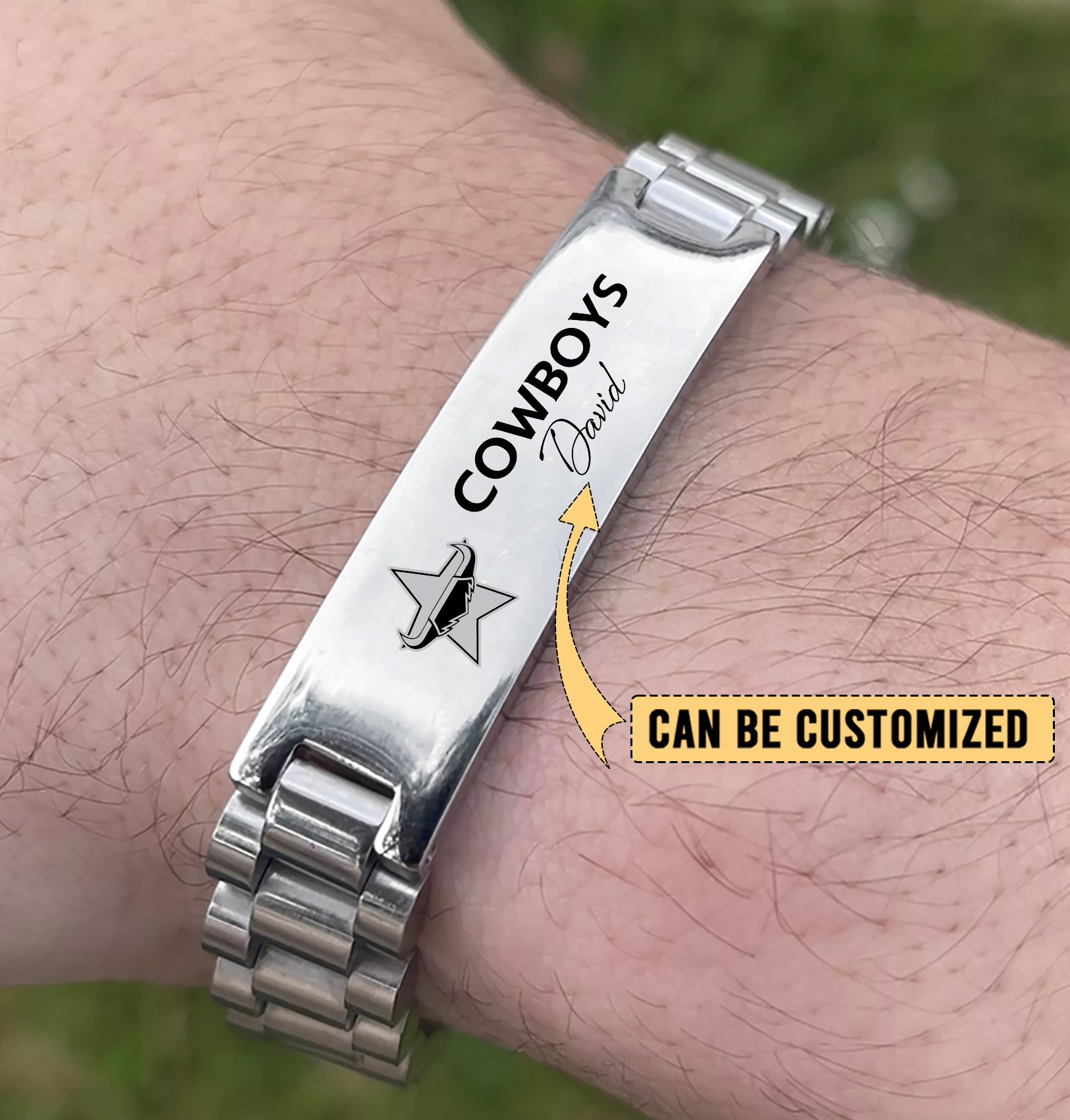 Auspiritmerch North Queensland Cowboys Personalized Stainless Steel Bracelet Gift For Fans
