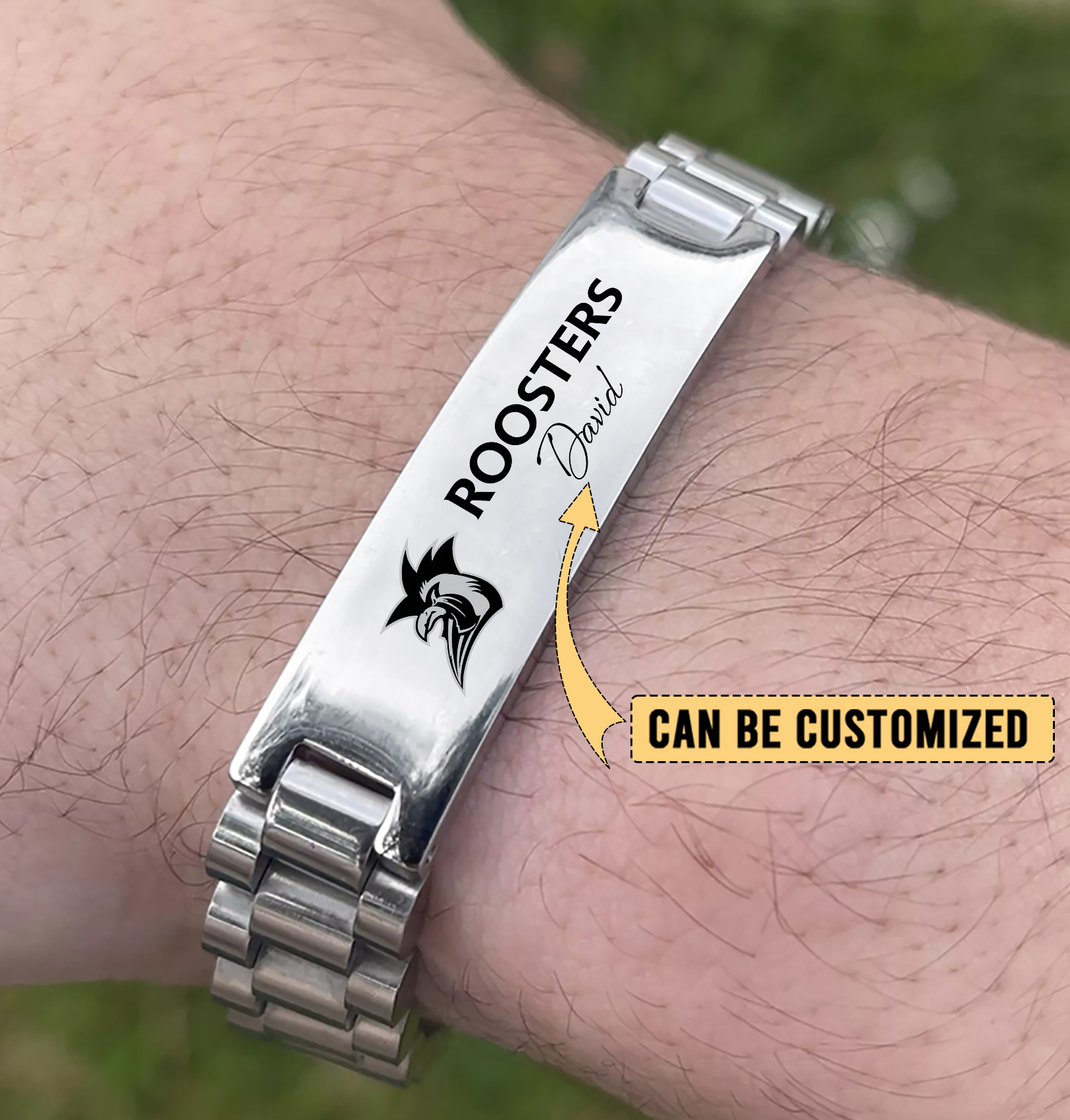 Auspiritmerch Sydney Roosters Personalized Stainless Steel Bracelet Gift For Fans