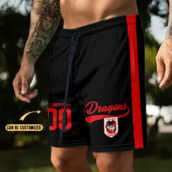 Auspiritmerch St. George Illawarra Dragons Personalized Short Pants Gift For Fans