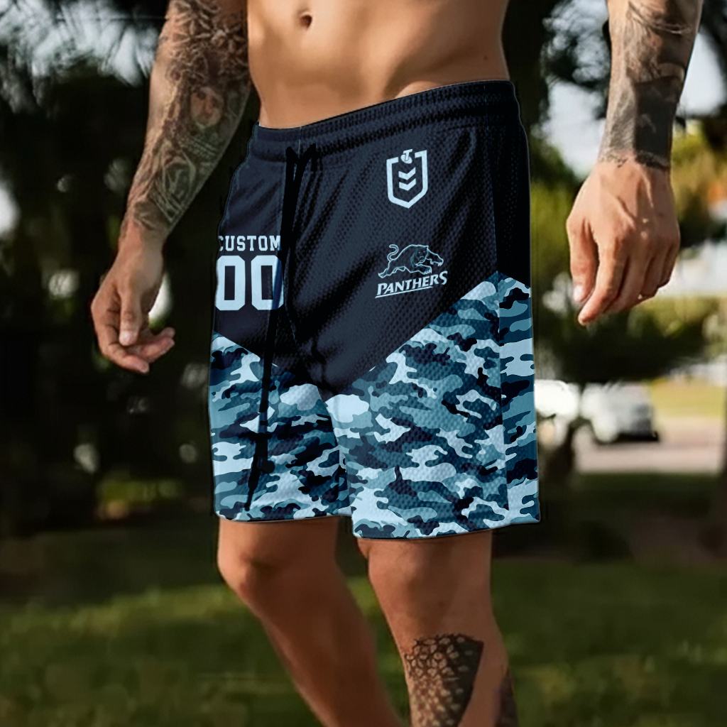 Auspiritmerch Penrith Panthers Personalized Short Pants Gift For Fans
