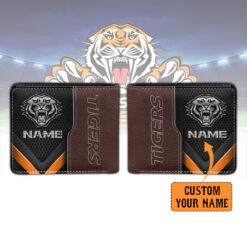 Auspiritmerch Wests Tigers Personalized Leather Wallet Gift For Fans