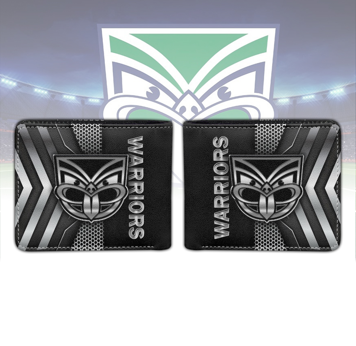 Auspiritmerch New Zealand Warriors Personalized Leather Wallet Gift For Fans
