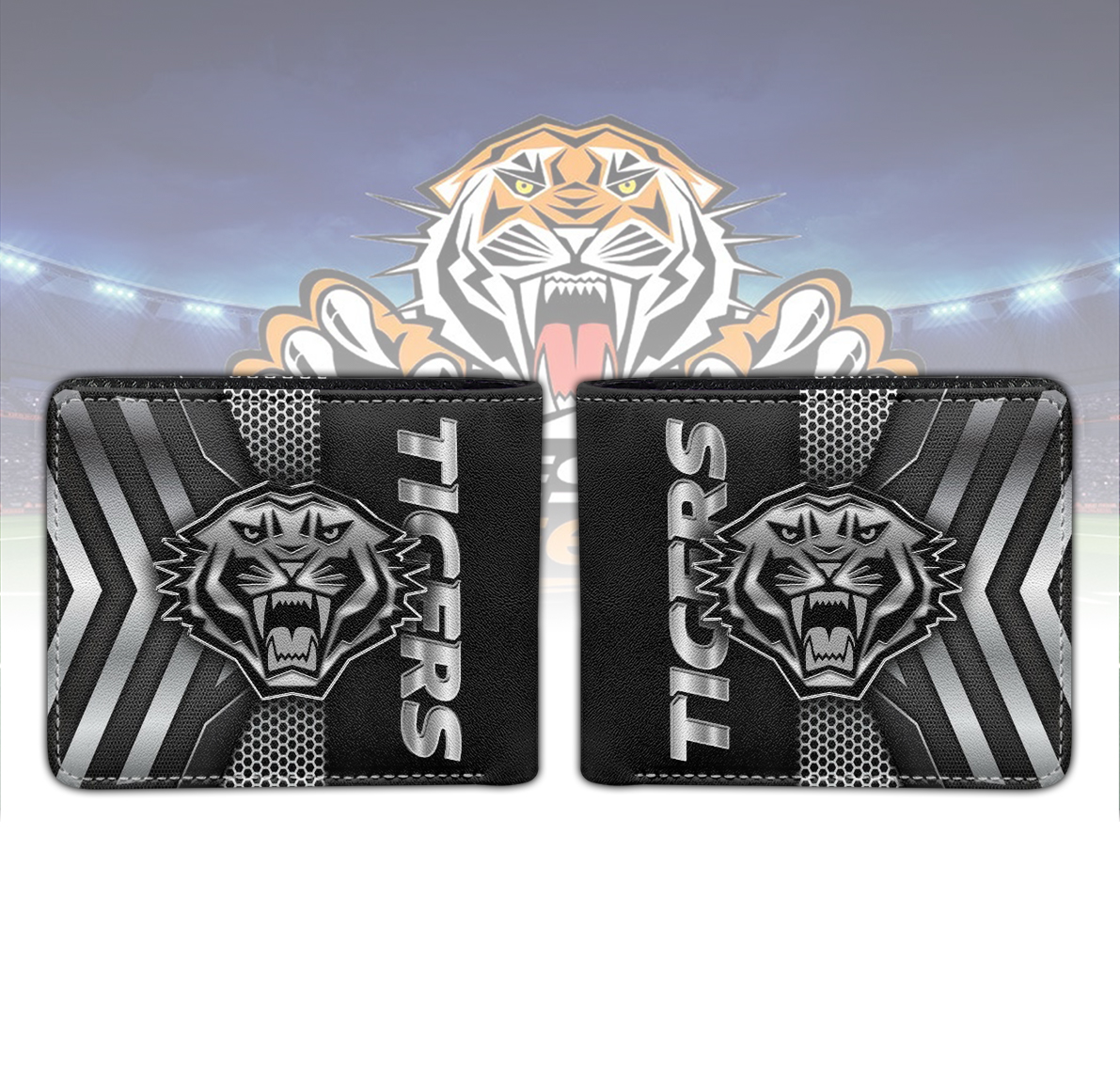 Auspiritmerch Wests Tigers Personalized Leather Wallet Gift For Fans