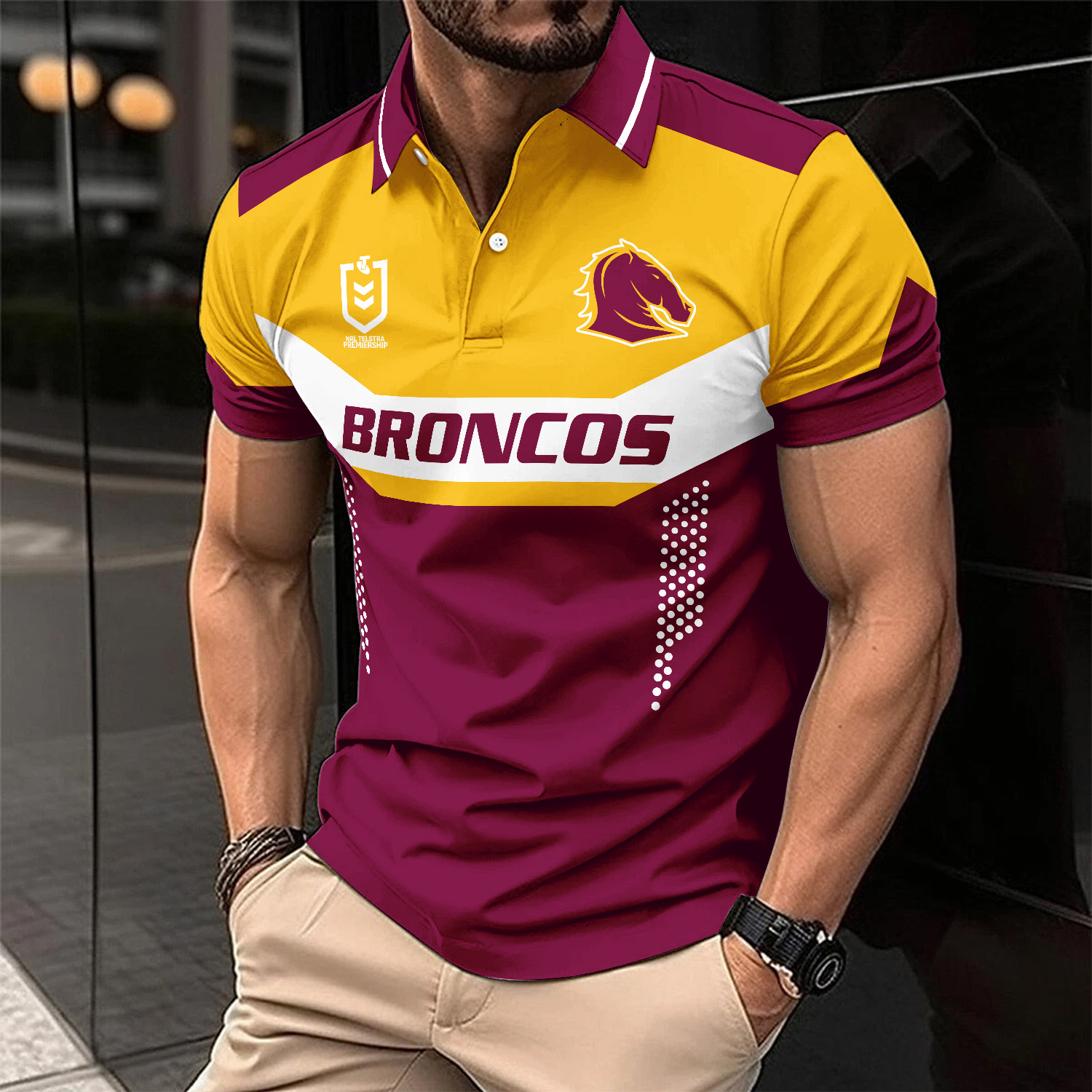 Auspiritmerch Brisbane Broncos Personalized Polo Shirt Gift For Fans