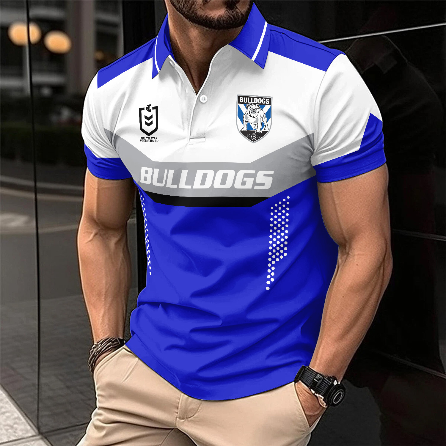 Auspiritmerch Canterbury-Bankstown Bulldogs Personalized Polo Shirt Gift For Fans