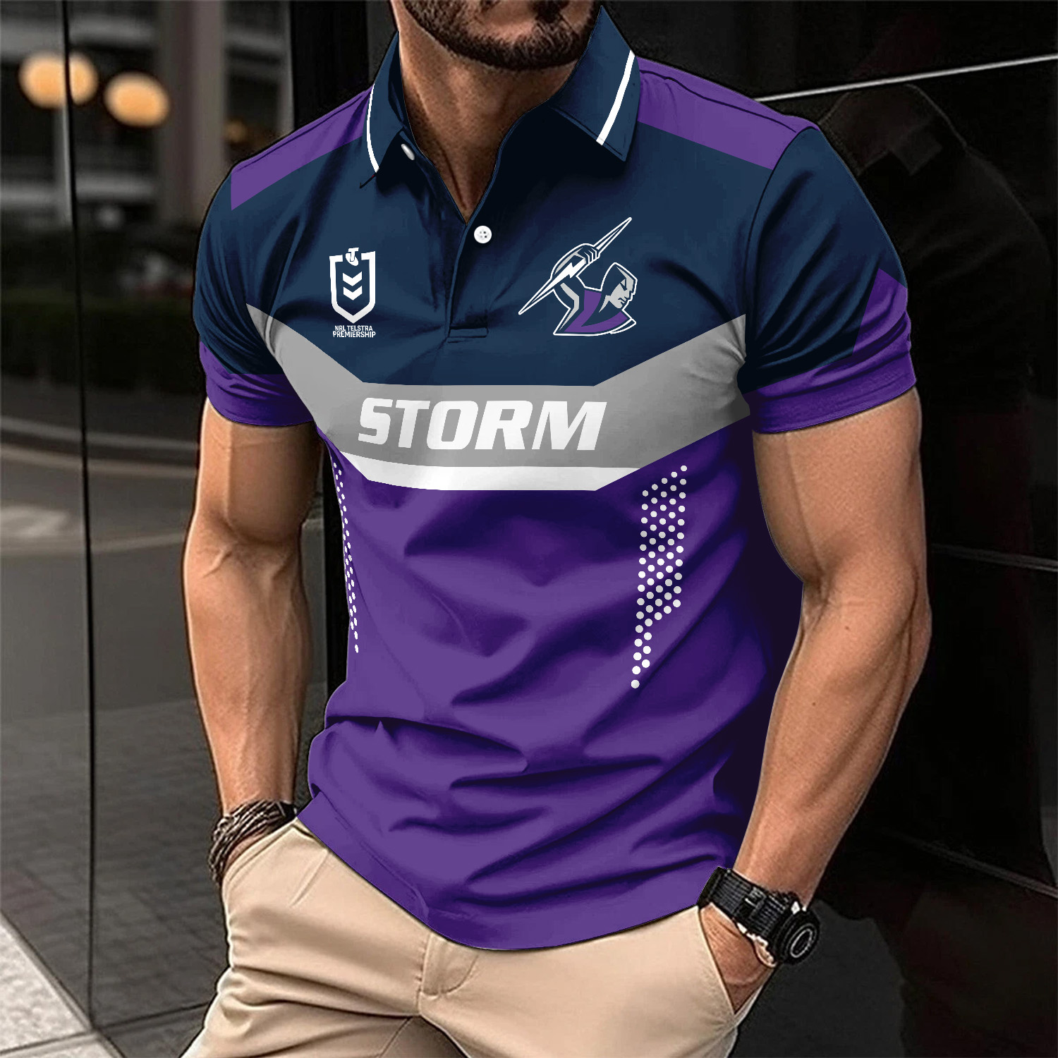 Auspiritmerch Melbourne Storm Personalized Polo Shirt Gift For Fans