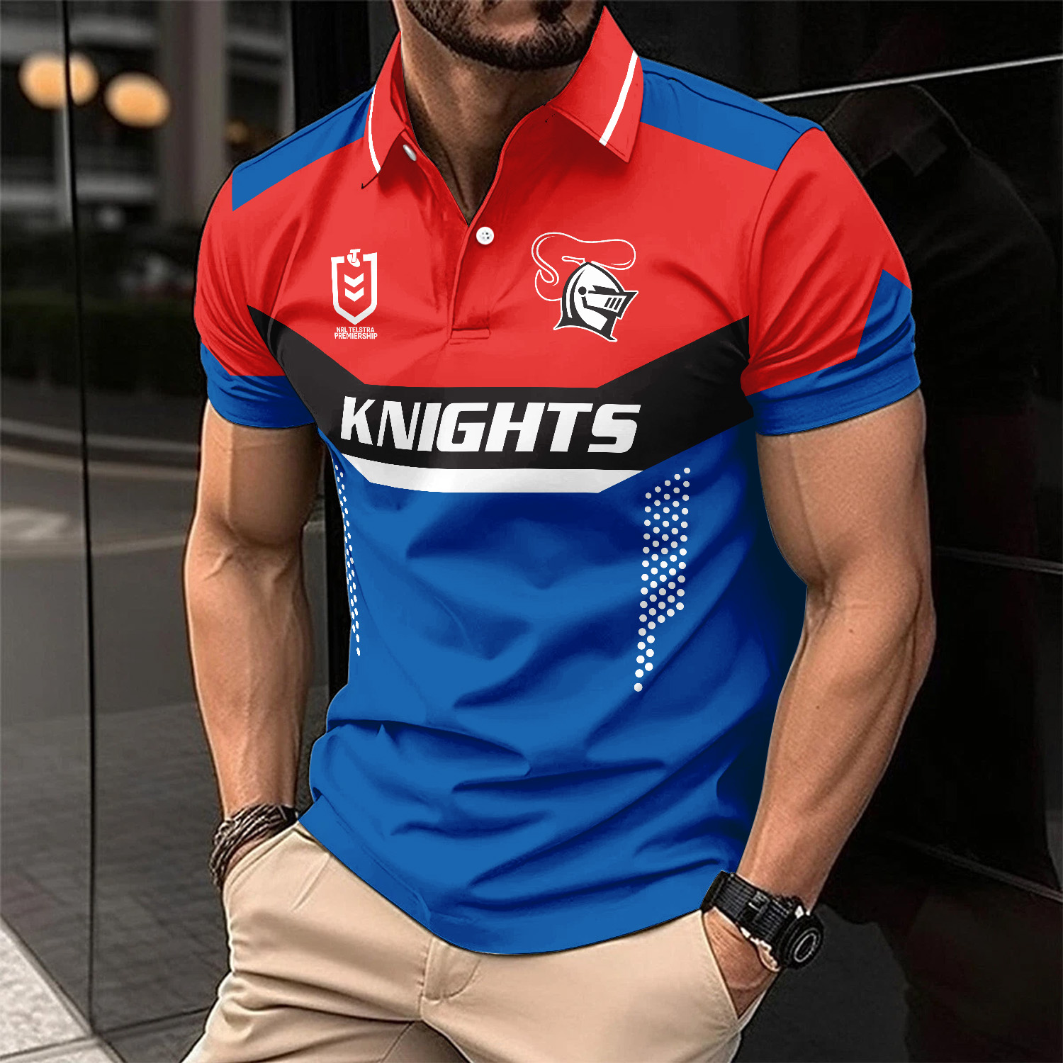 Auspiritmerch Newcastle Knights Personalized Polo Shirt Gift For Fans