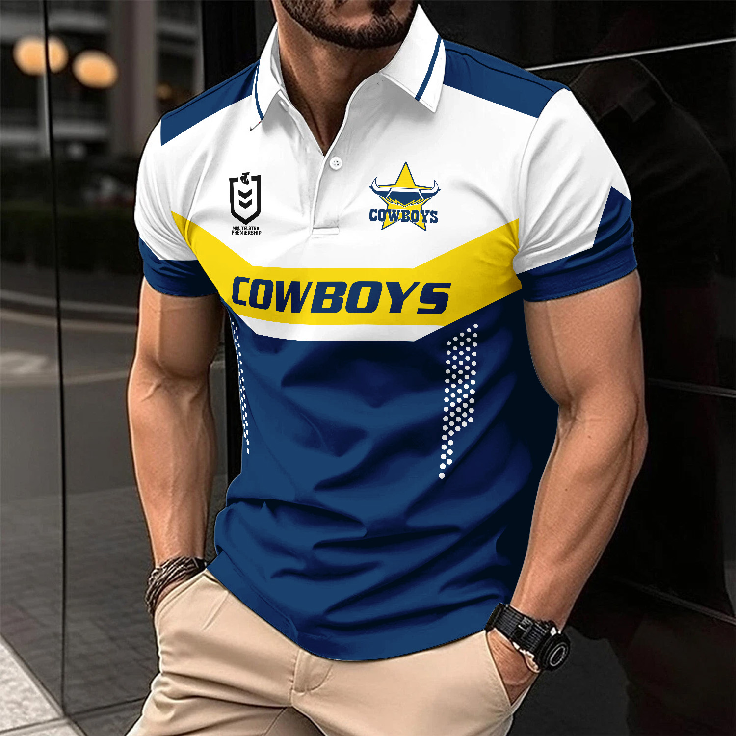 Auspiritmerch North Queensland Cowboys Personalized Polo Shirt Gift For Fans