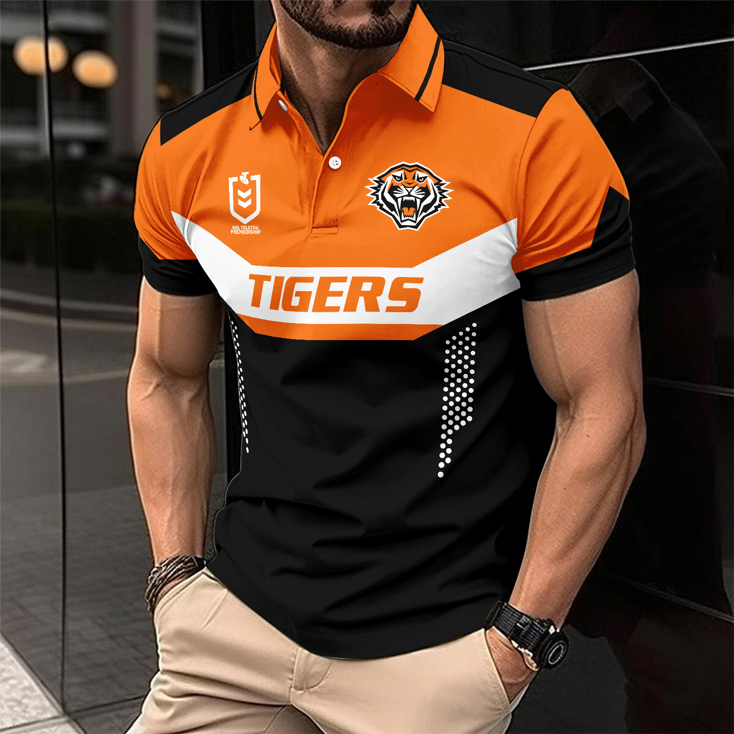 Auspiritmerch Wests Tigers Personalized Polo Shirt Gift For Fans