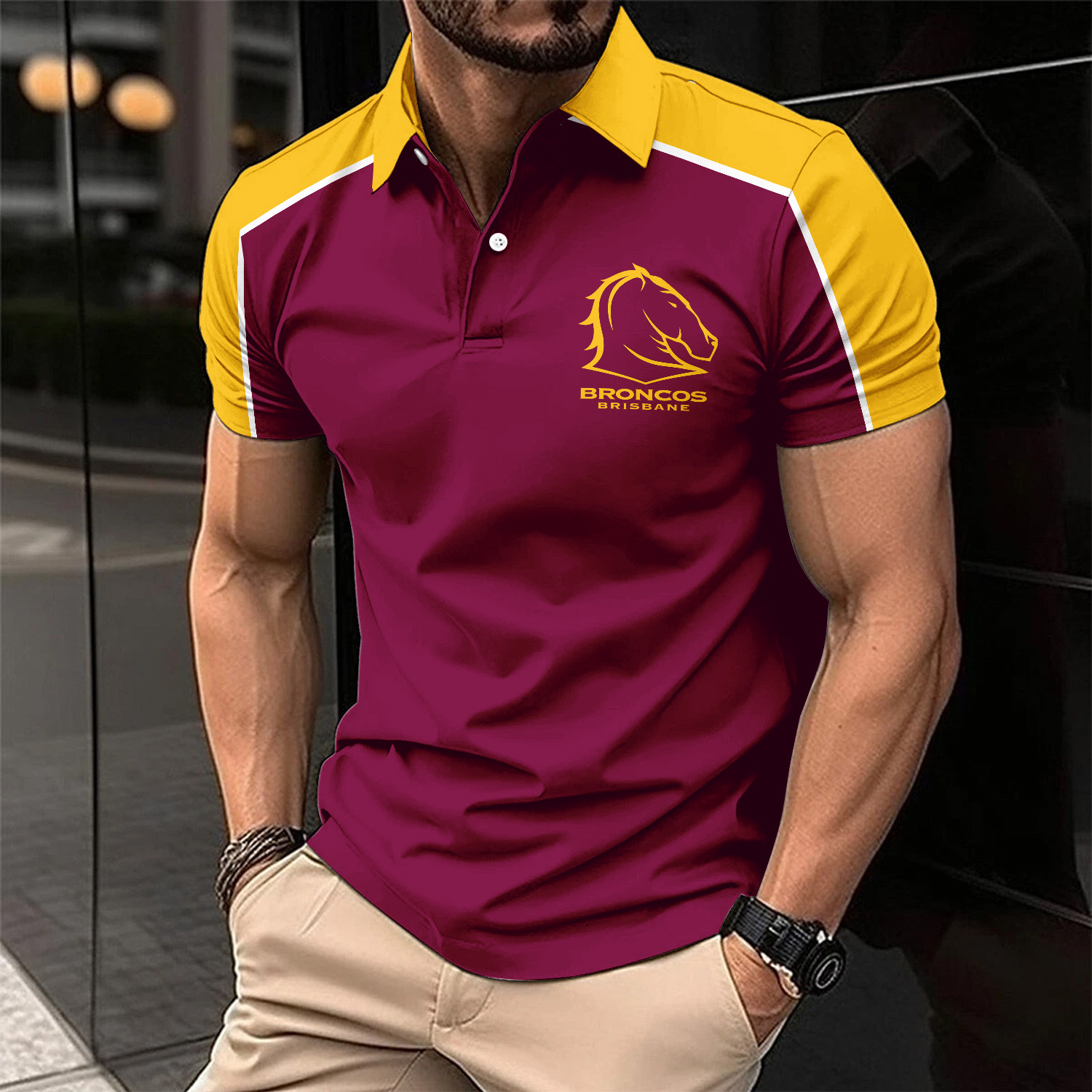 Auspiritmerch Brisbane Broncos Personalized Polo Shirt Gift For Fans