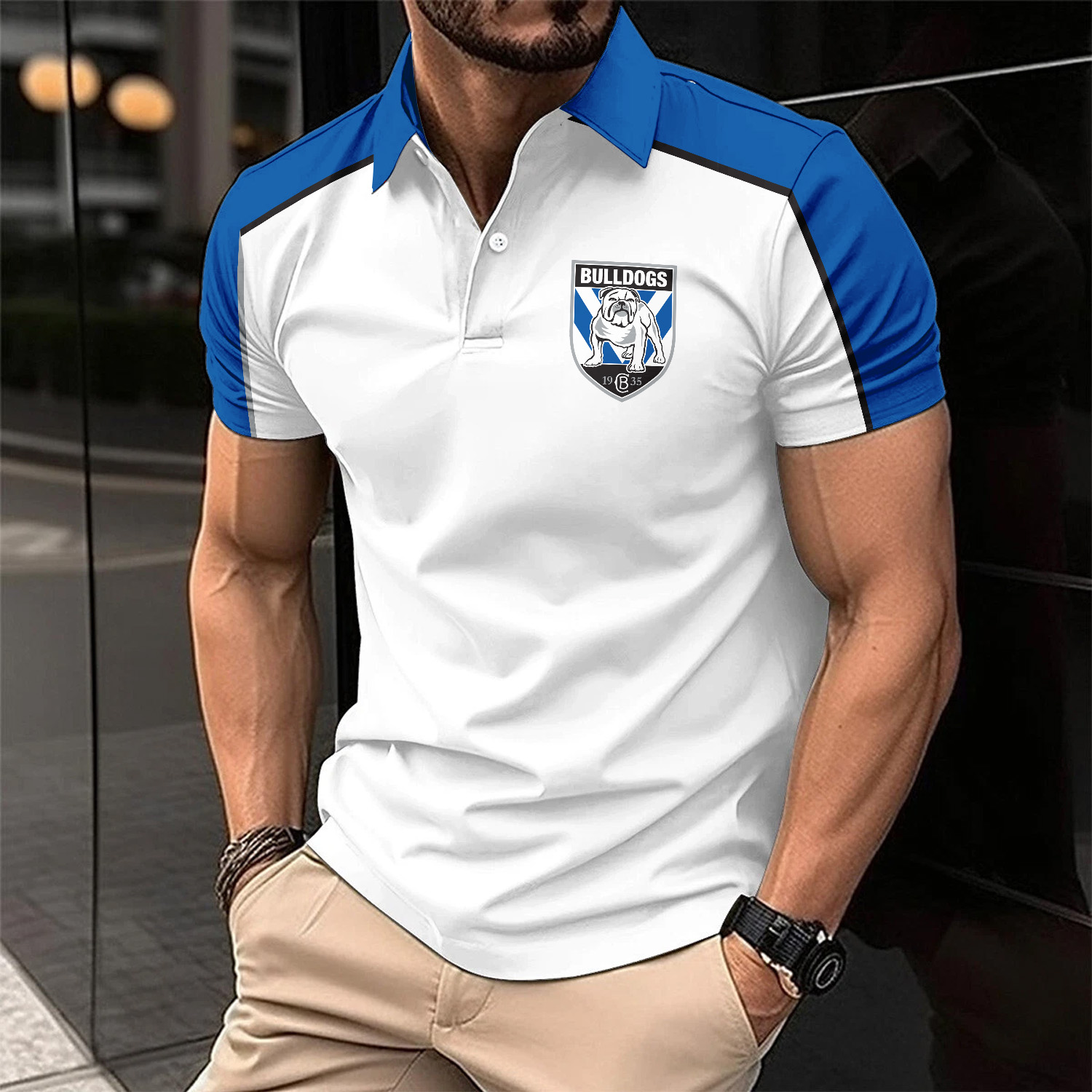 Auspiritmerch Canterbury-Bankstown Bulldogs Personalized Polo Shirt Gift For Fans