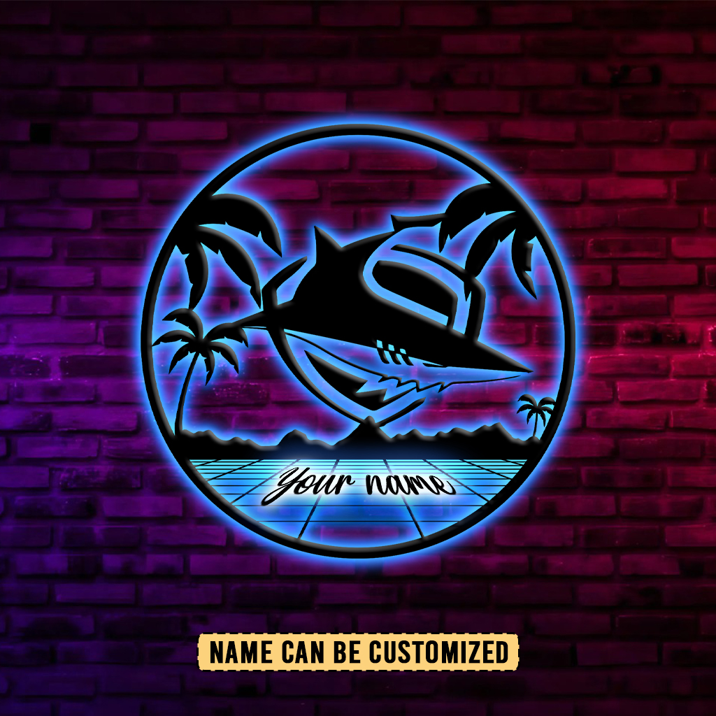 Auspiritmerch Cronulla-Sutherland Sharks Personalized Wall Art LED Gift For Fans