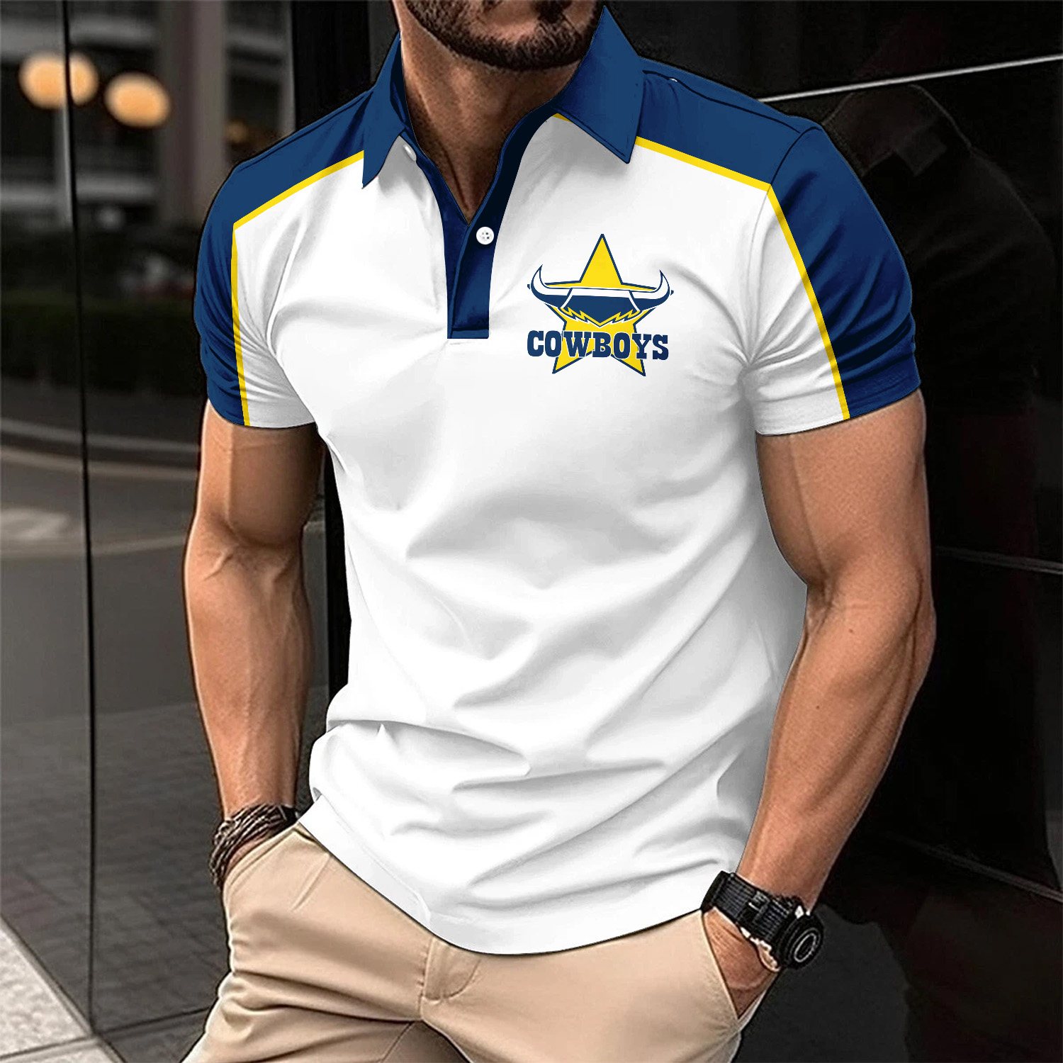 Auspiritmerch North Queensland Cowboys Personalized Polo Shirt Gift For Fans