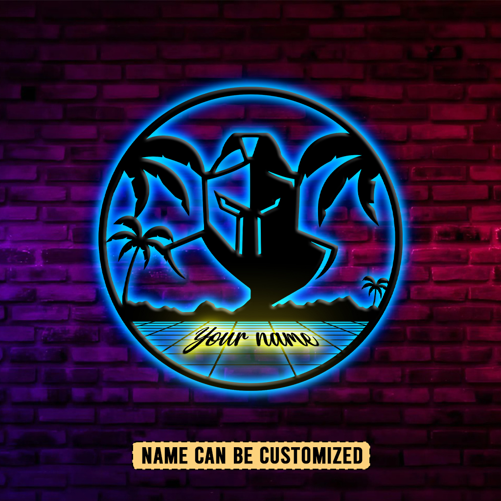 Auspiritmerch Gold Coast Titans Personalized Wall Art LED Gift For Fans