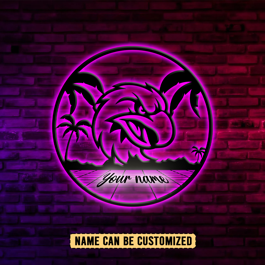 Auspiritmerch Manly Warringah Sea Eagles Personalized Wall Art LED Gift For Fans