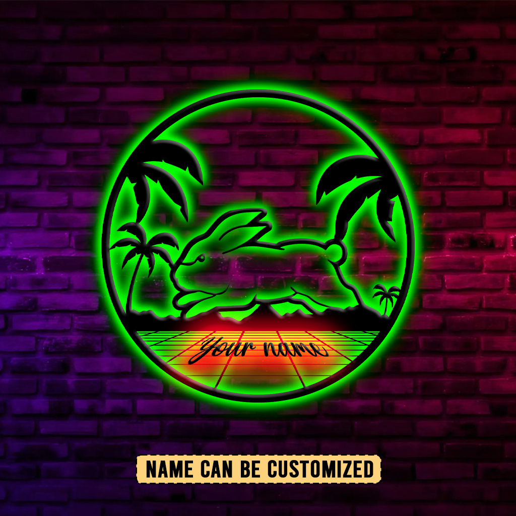 Auspiritmerch South Sydney Rabbitohs Personalized Wall Art LED Gift For Fans