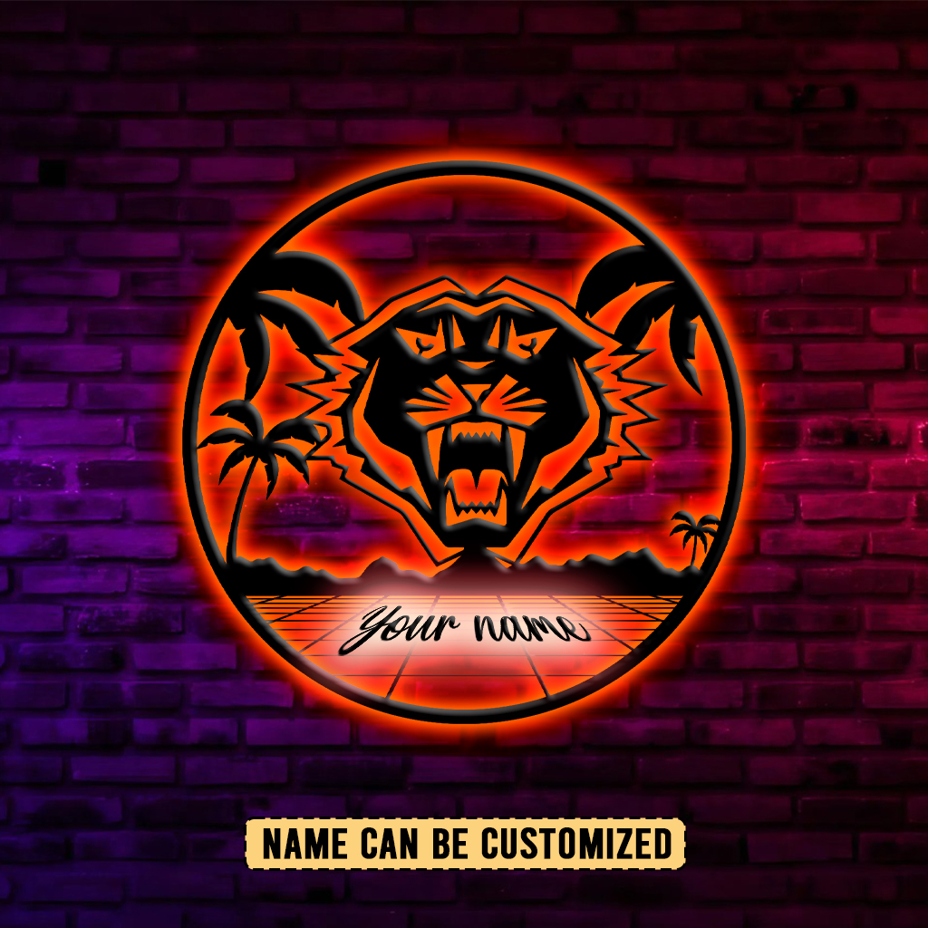 Auspiritmerch Wests Tigers Personalized Wall Art LED Gift For Fans