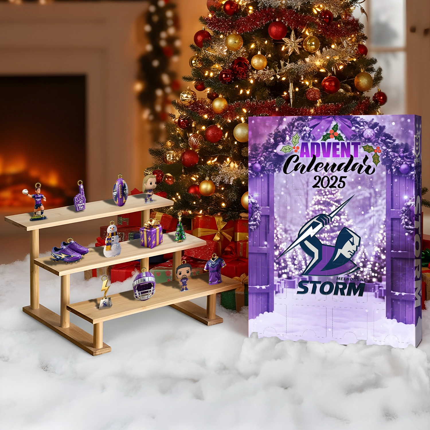 Auspiritmerch Melbourne Storm Personalized Advent Calendar Gift For Fans