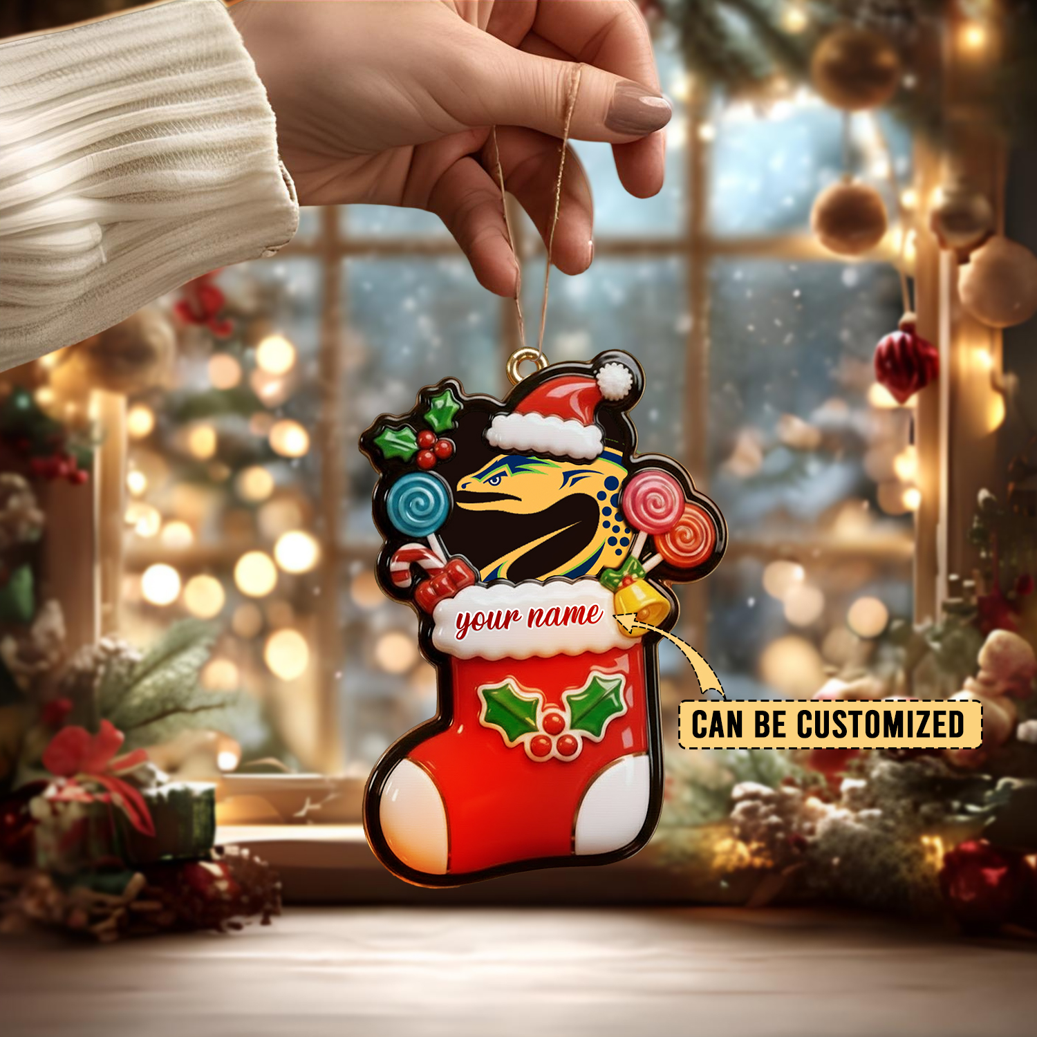Auspiritmerch Parramatta Eels x Christmas Personalized Acrylic Ornament Gift For Fans