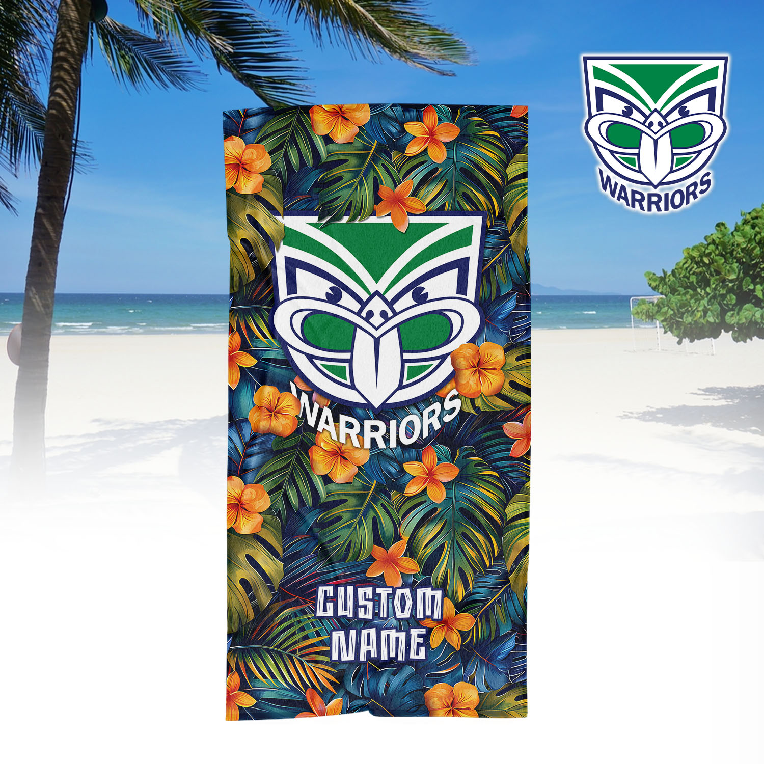 Auspiritmerch New Zealand Warriors Personalized Pool Travel Beach and Bath Towels for Kids and Adult