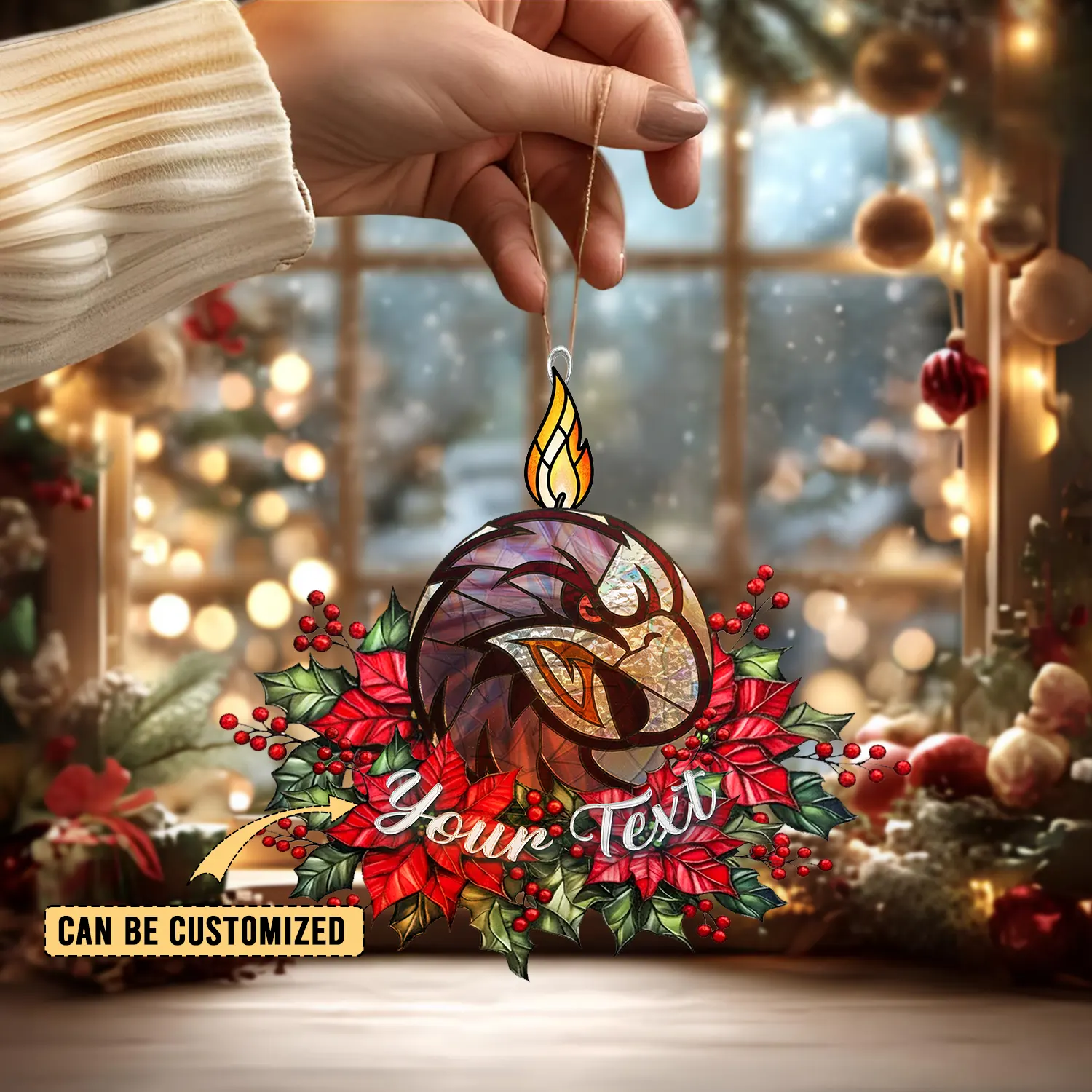 Auspiritmerch Manly Warringah Sea Eagles x Christmas Personalized Acrylic Ornament Gift For Fans