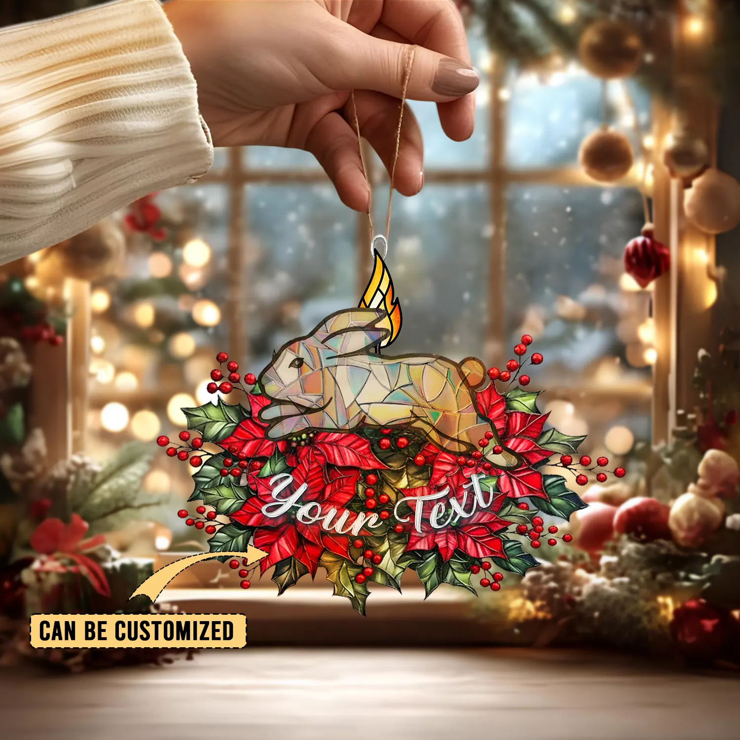 Auspiritmerch South Sydney Rabbitohs x Christmas Personalized Acrylic Ornament Gift For Fans