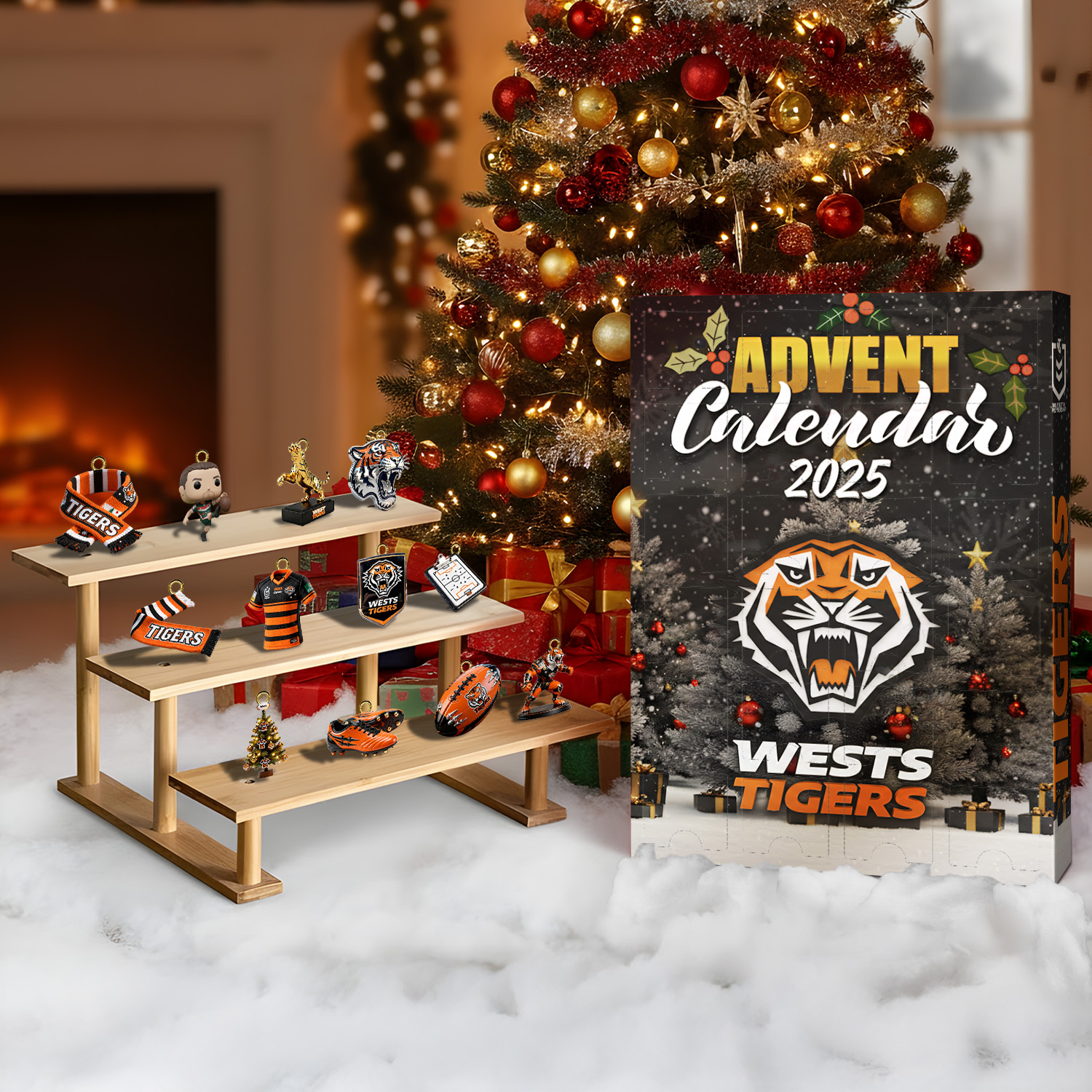 Auspiritmerch Wests Tigers Personalized Advent Calendar Gift For Fans