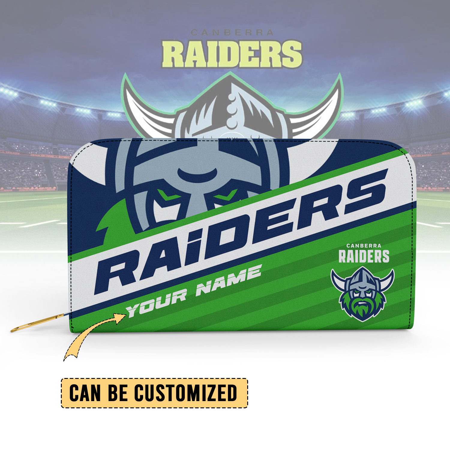 Auspiritmerch Canberra Raiders Personalized Clutch Purse Gift For Fans