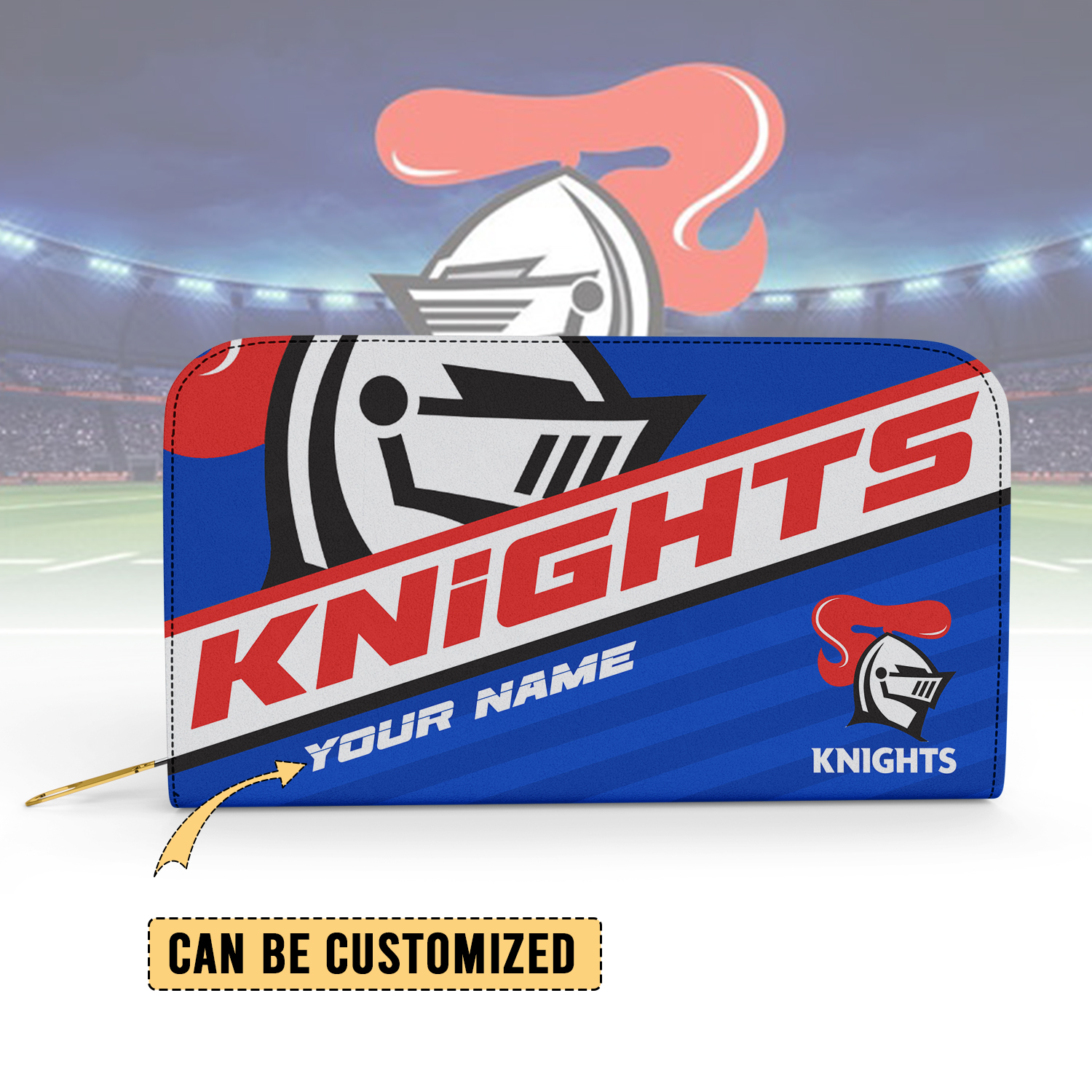Auspiritmerch Newcastle Knights Personalized Clutch Purse Gift For Fans