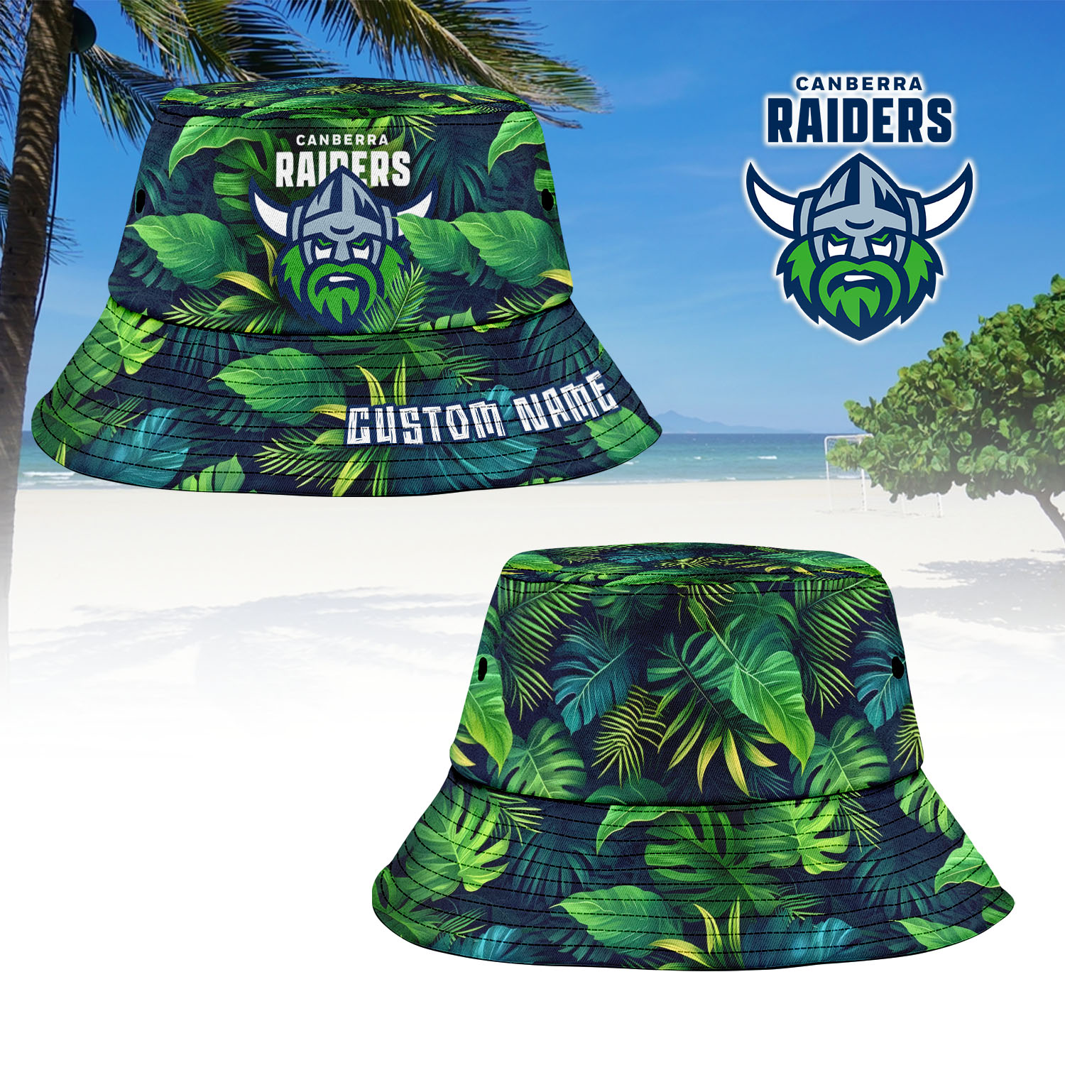 Auspiritmerch Canberra Raiders Sports Personalized Bucket Hat Gift For Fans