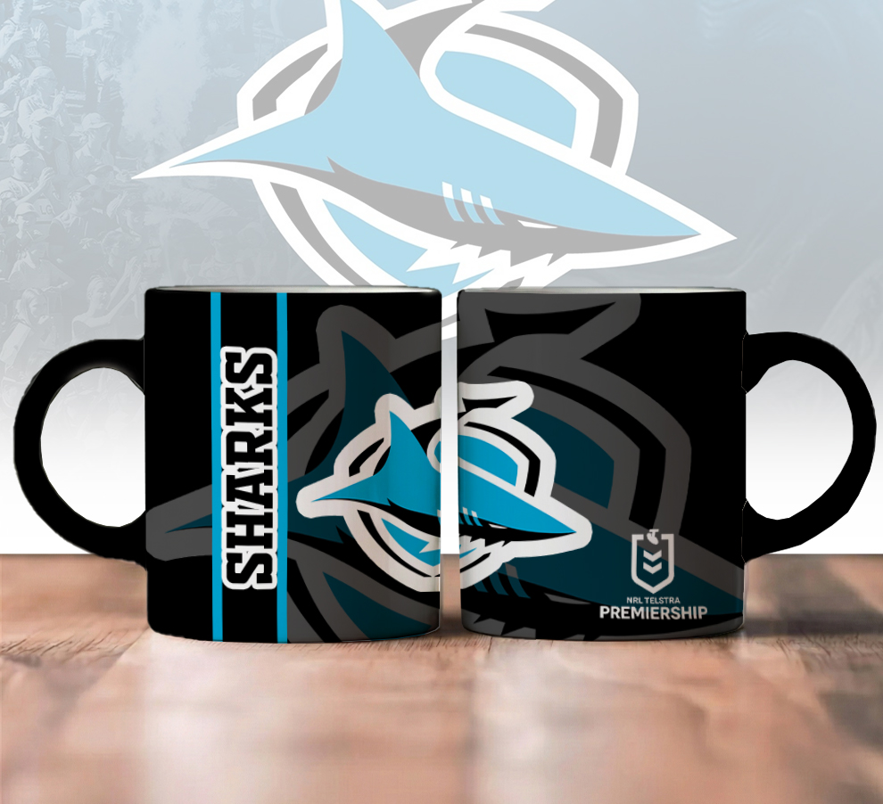 Auspiritmerch Cronulla-Sutherland Sharks Personalized Mug Gift For Fans