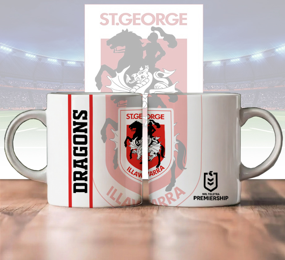 Auspiritmerch St. George Illawarra Dragons Personalized Mug Gift For Fans