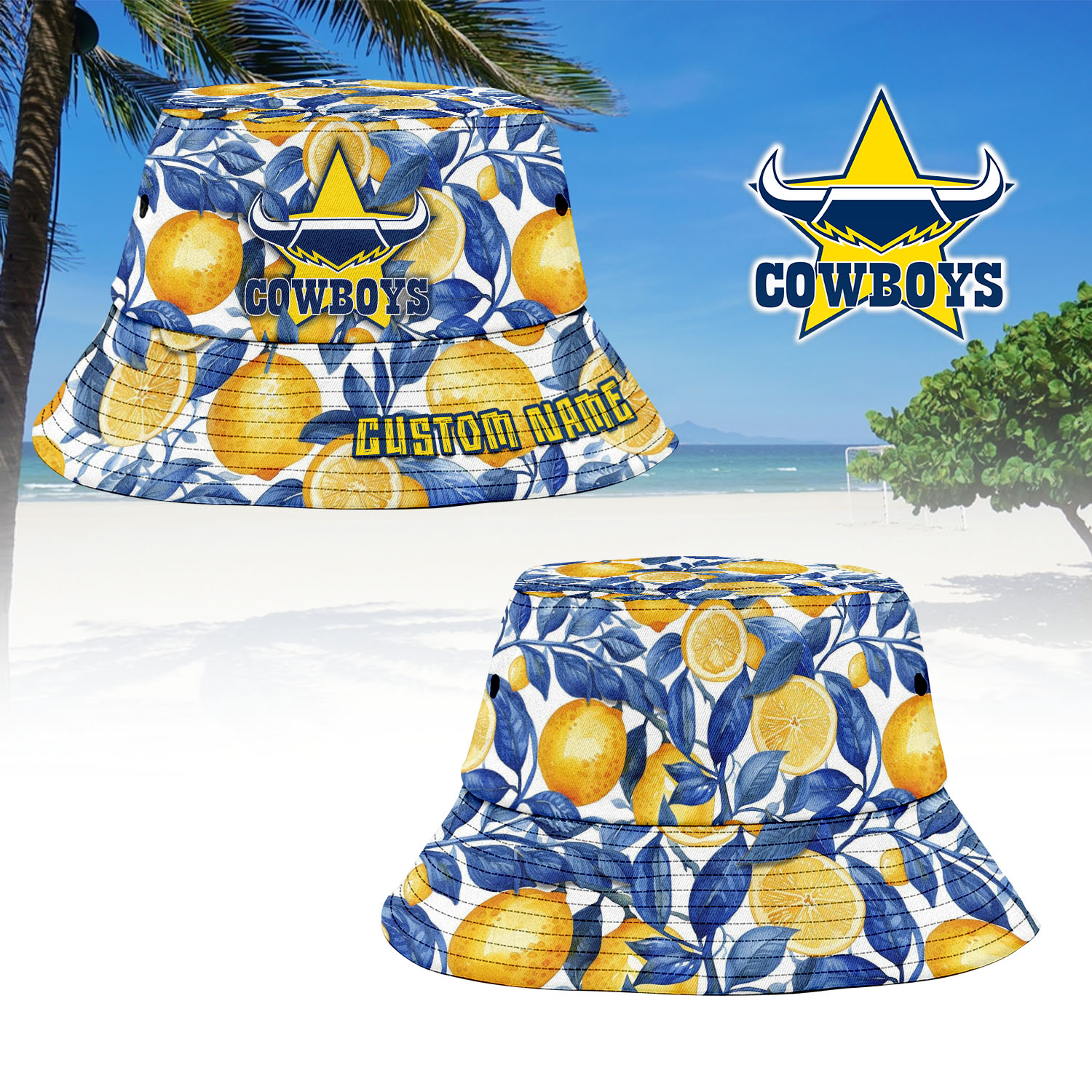 Auspiritmerch North Queensland Cowboys Sports Personalized Bucket Hat Gift For Fans