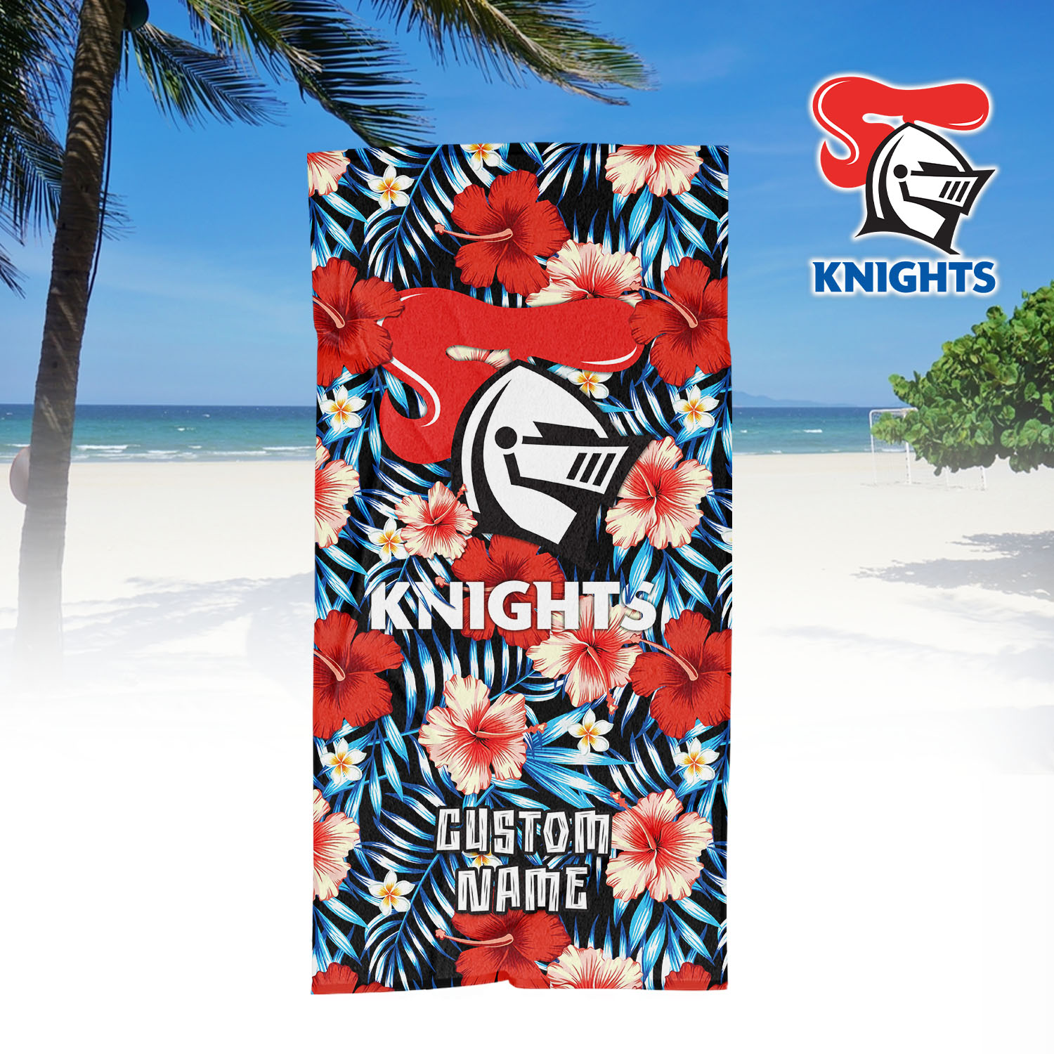 Auspiritmerch Newcastle Knights Personalized Pool Travel Beach and Bath Towels for Kids and Adult