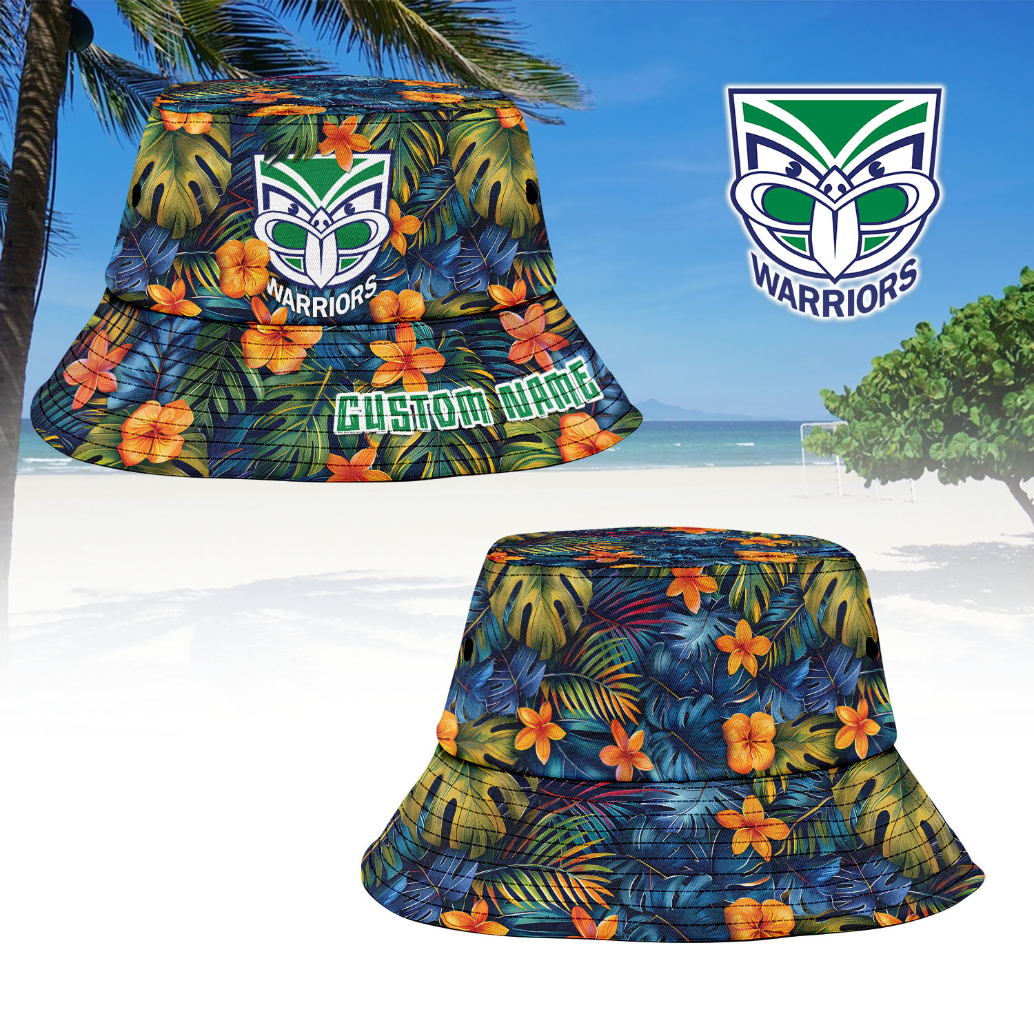 Auspiritmerch New Zealand Warriors Sports Personalized Bucket Hat Gift For Fans