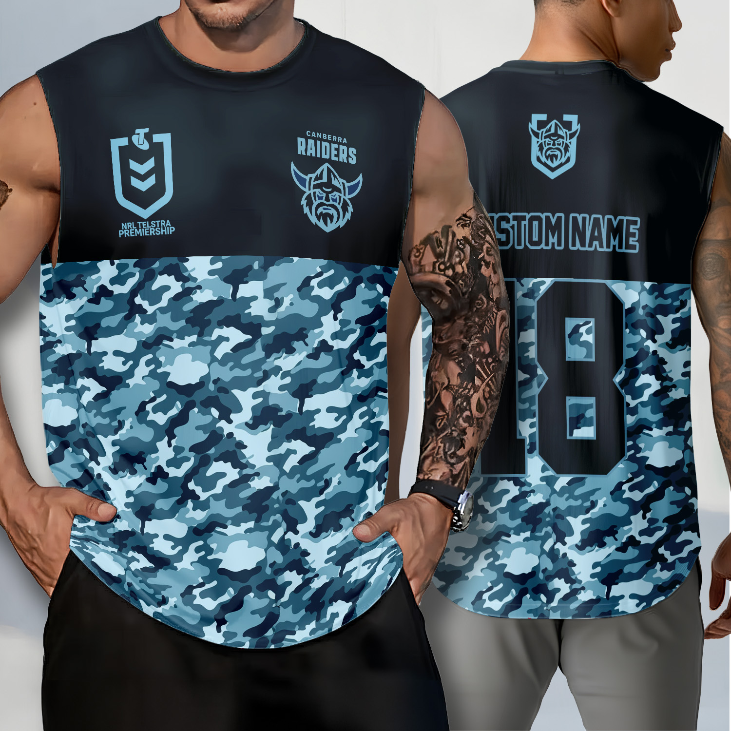 Auspiritmerch Canberra Raiders Personalized Tank Top Gift For Fans