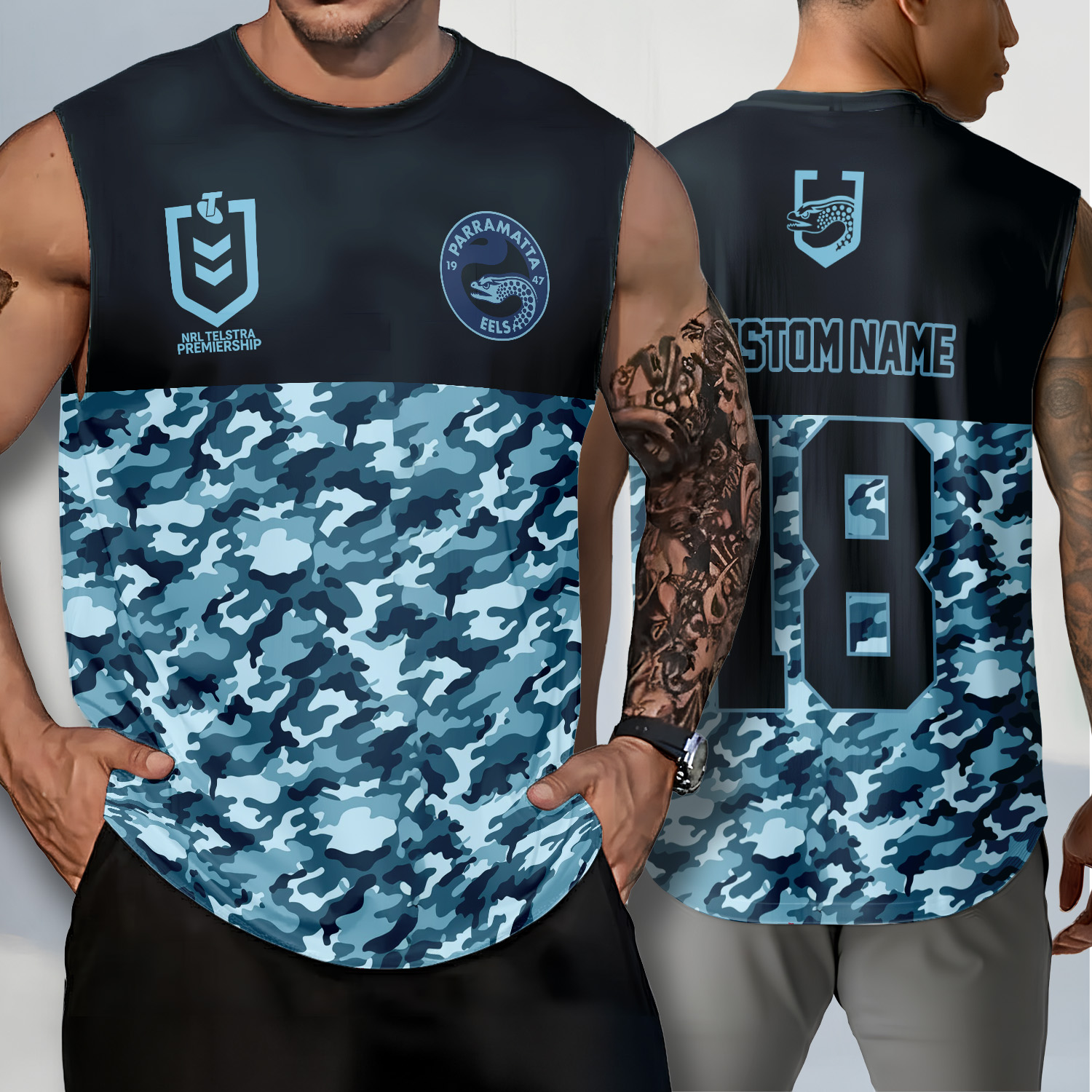 Auspiritmerch Parramatta Eels Personalized Tank Top Gift For Fans