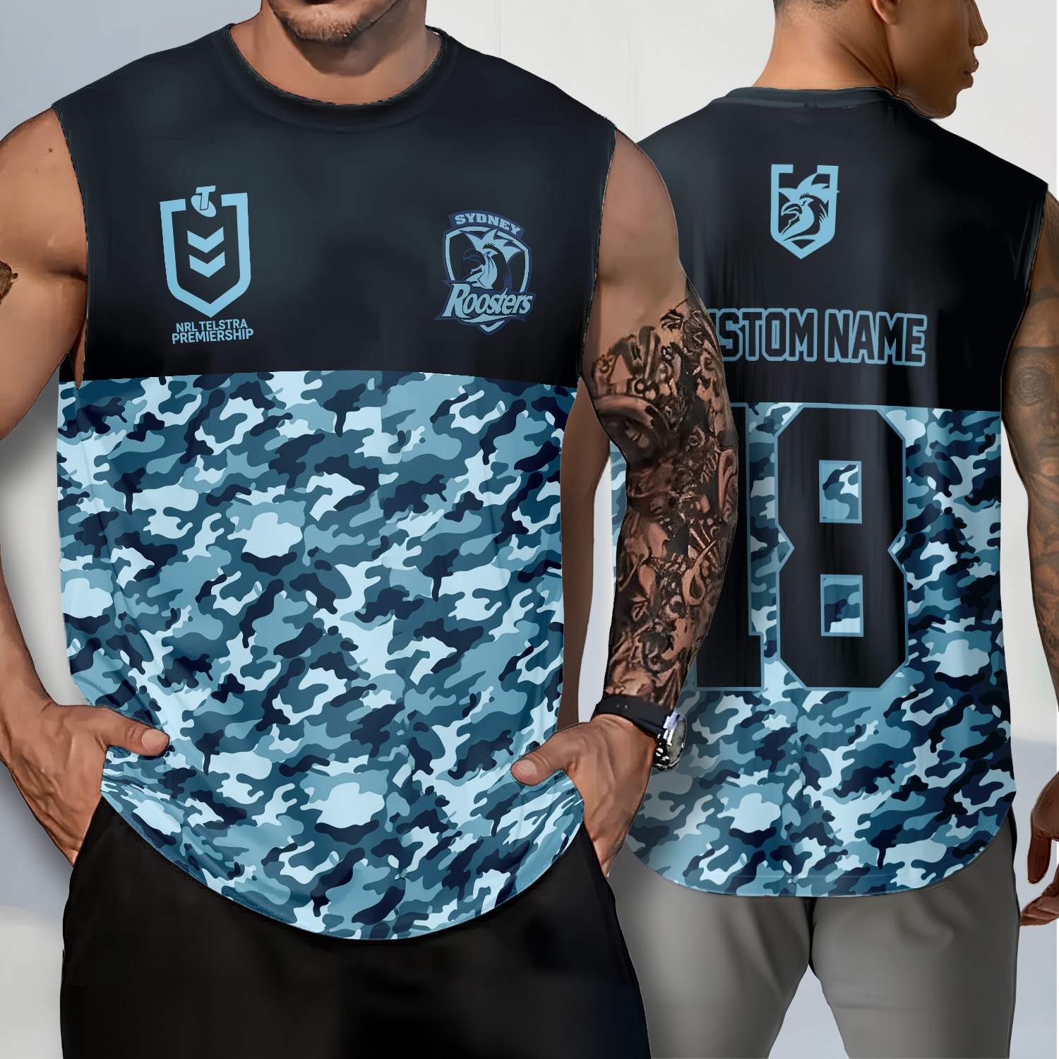 Auspiritmerch Sydney Roosters Personalized Tank Top Gift For Fans