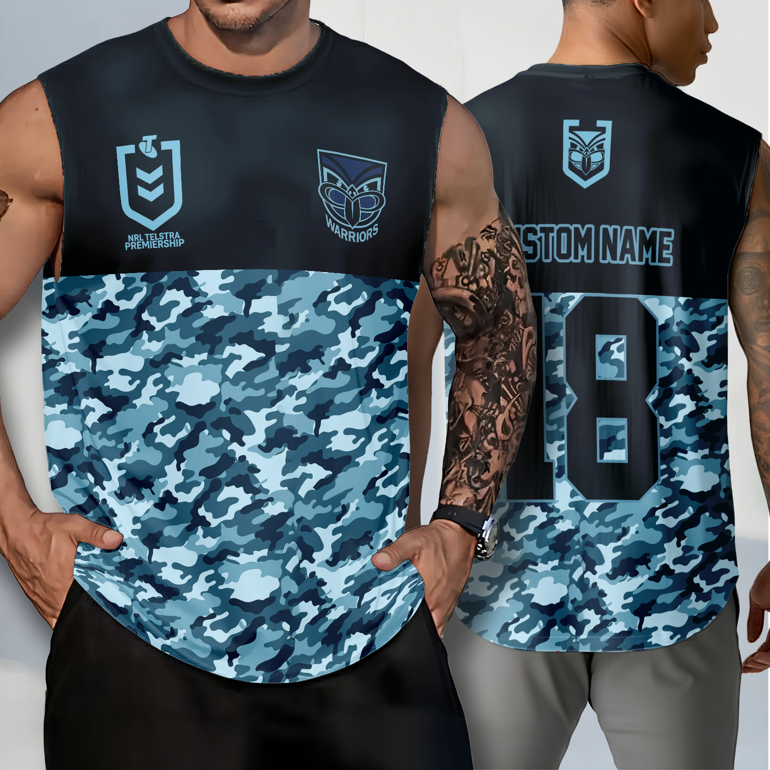 Auspiritmerch New Zealand Warriors Personalized Tank Top Gift For Fans